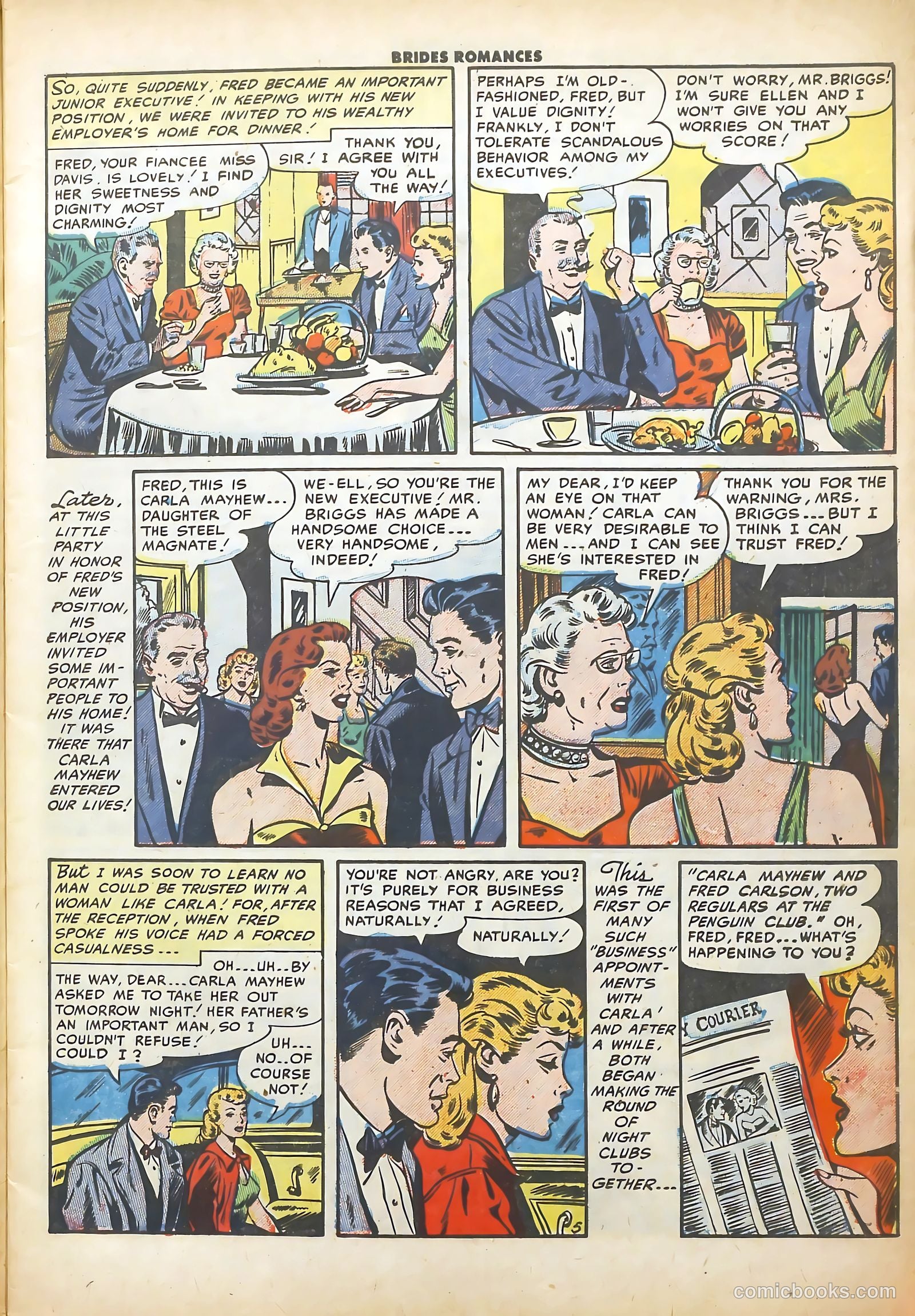Brides Romances #4 (1954) — page 7 of 36