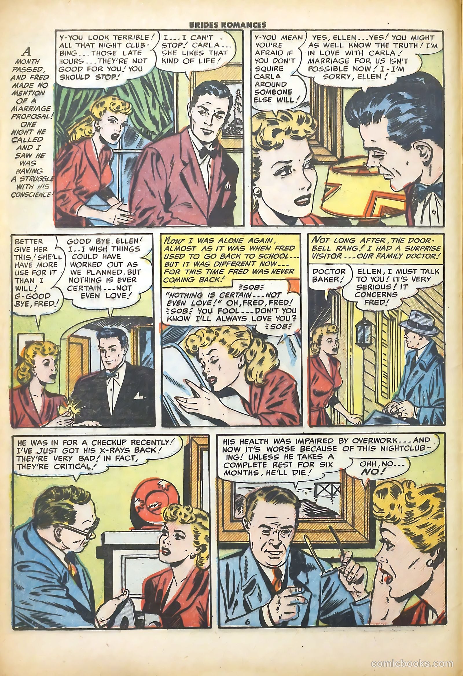 Brides Romances #4 (1954) — page 8 of 36