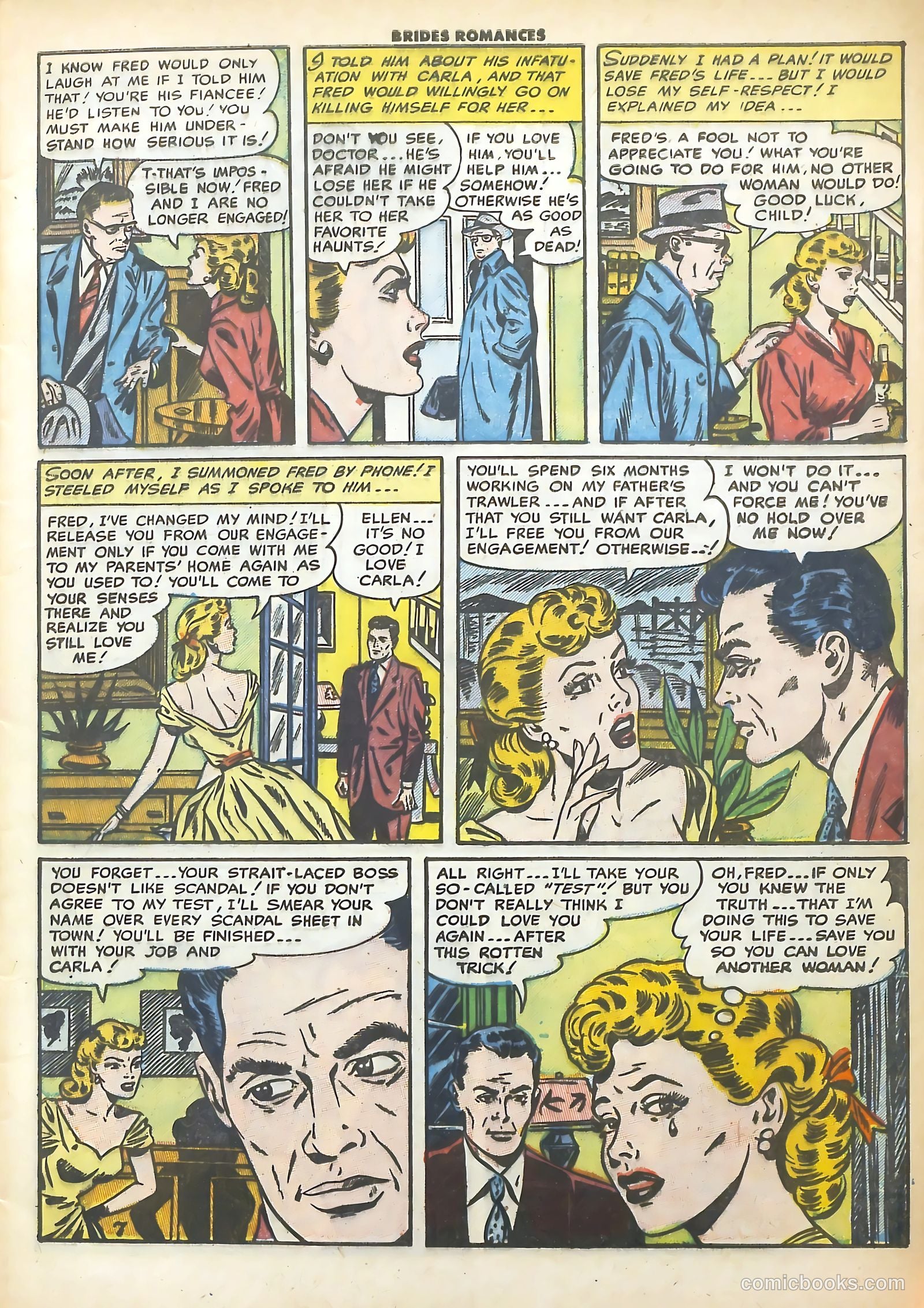 Brides Romances #4 (1954) — page 9 of 36