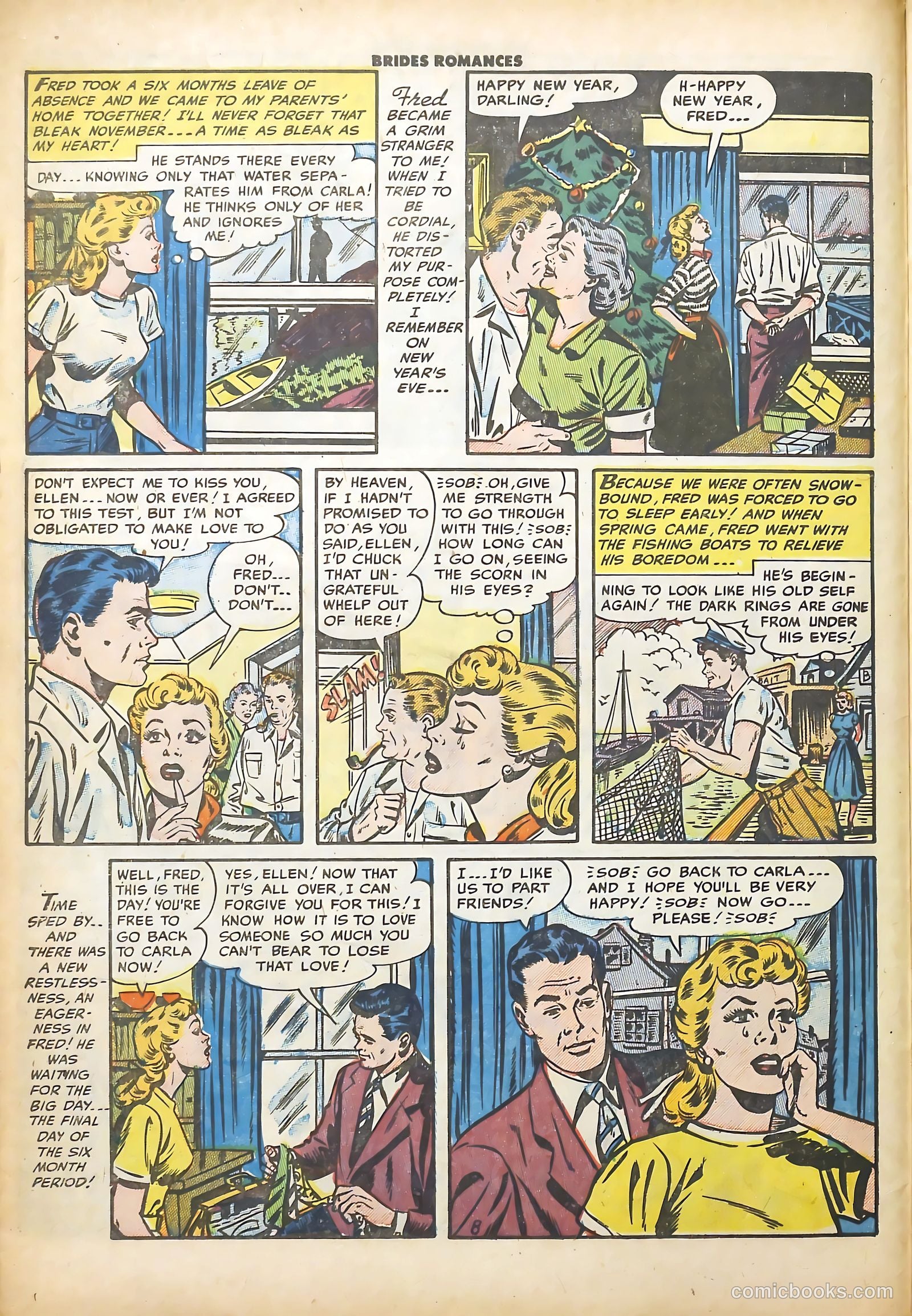 Brides Romances #4 (1954) — page 10 of 36