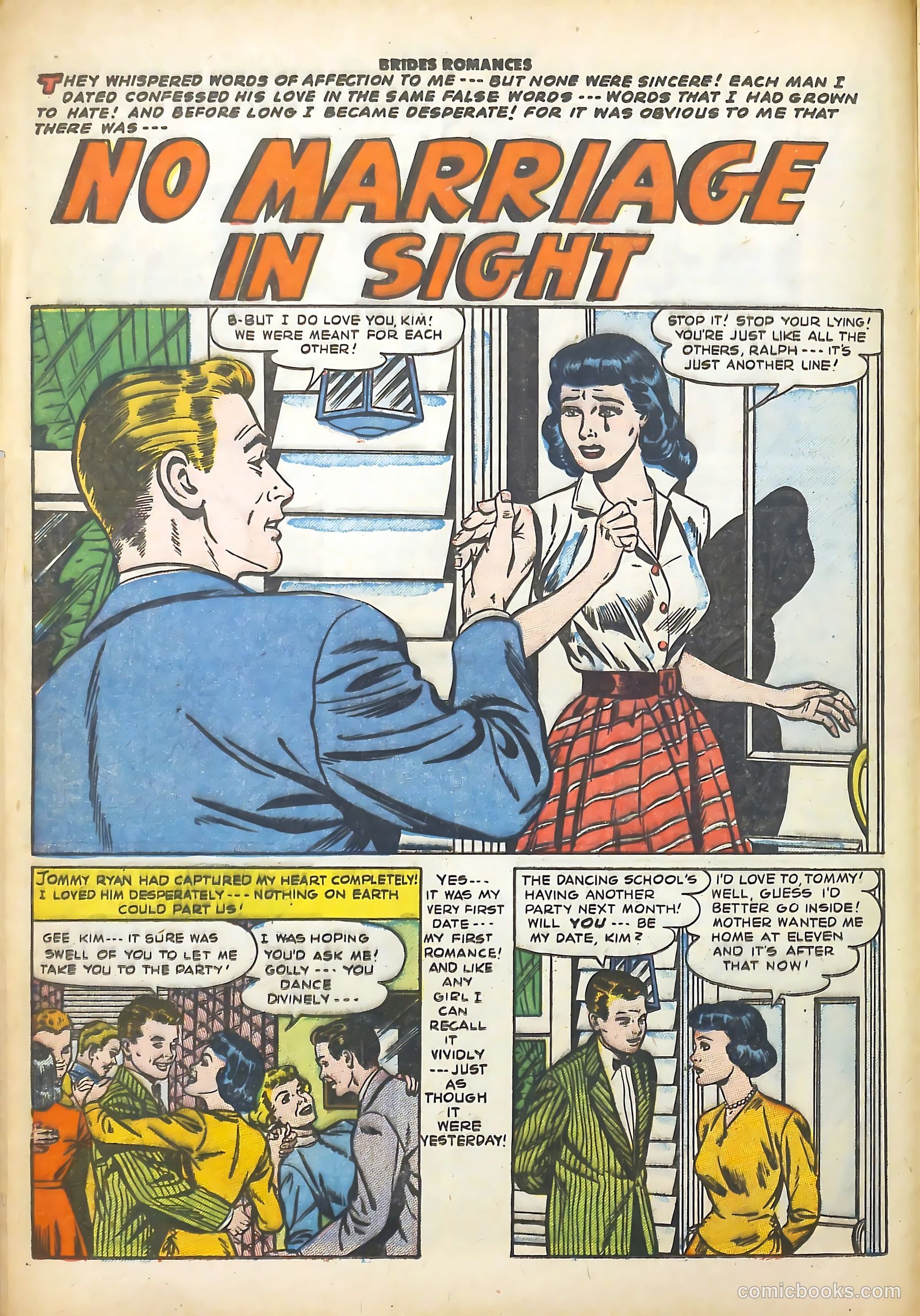 Brides Romances #4 (1954) — page 12 of 36