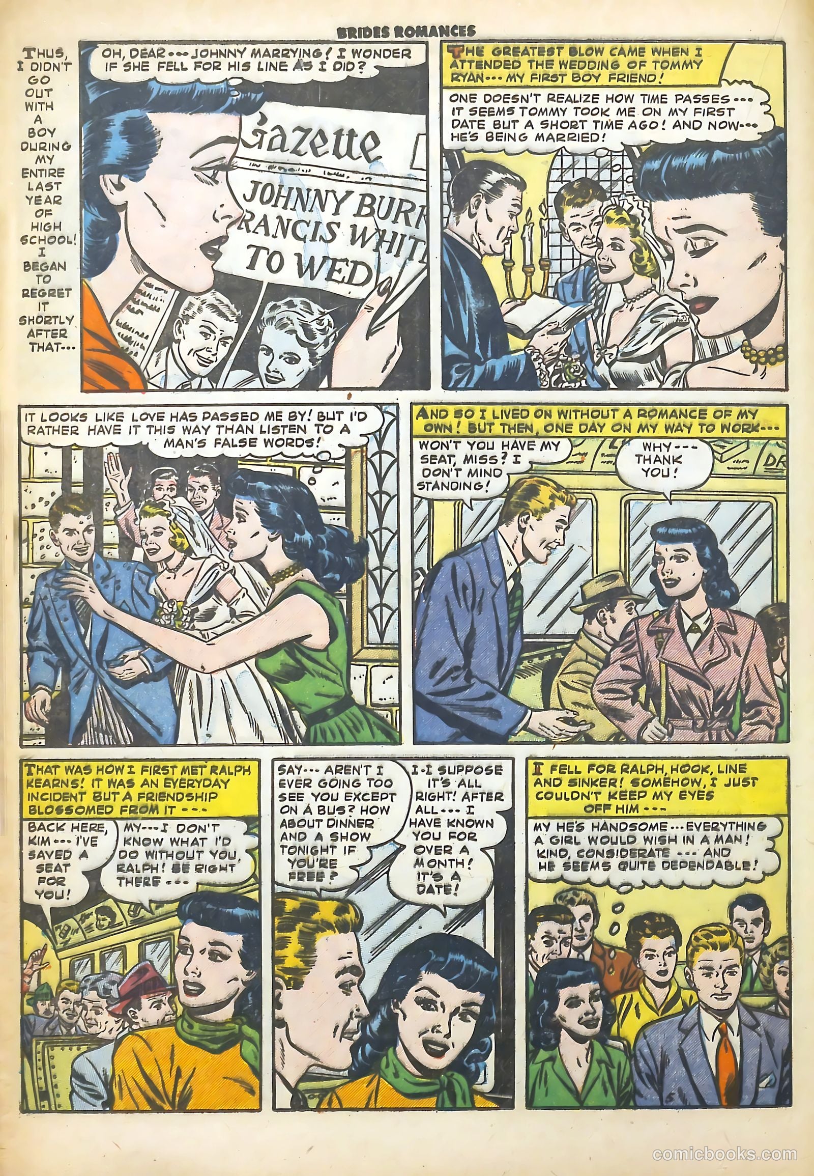 Brides Romances #4 (1954) — page 16 of 36