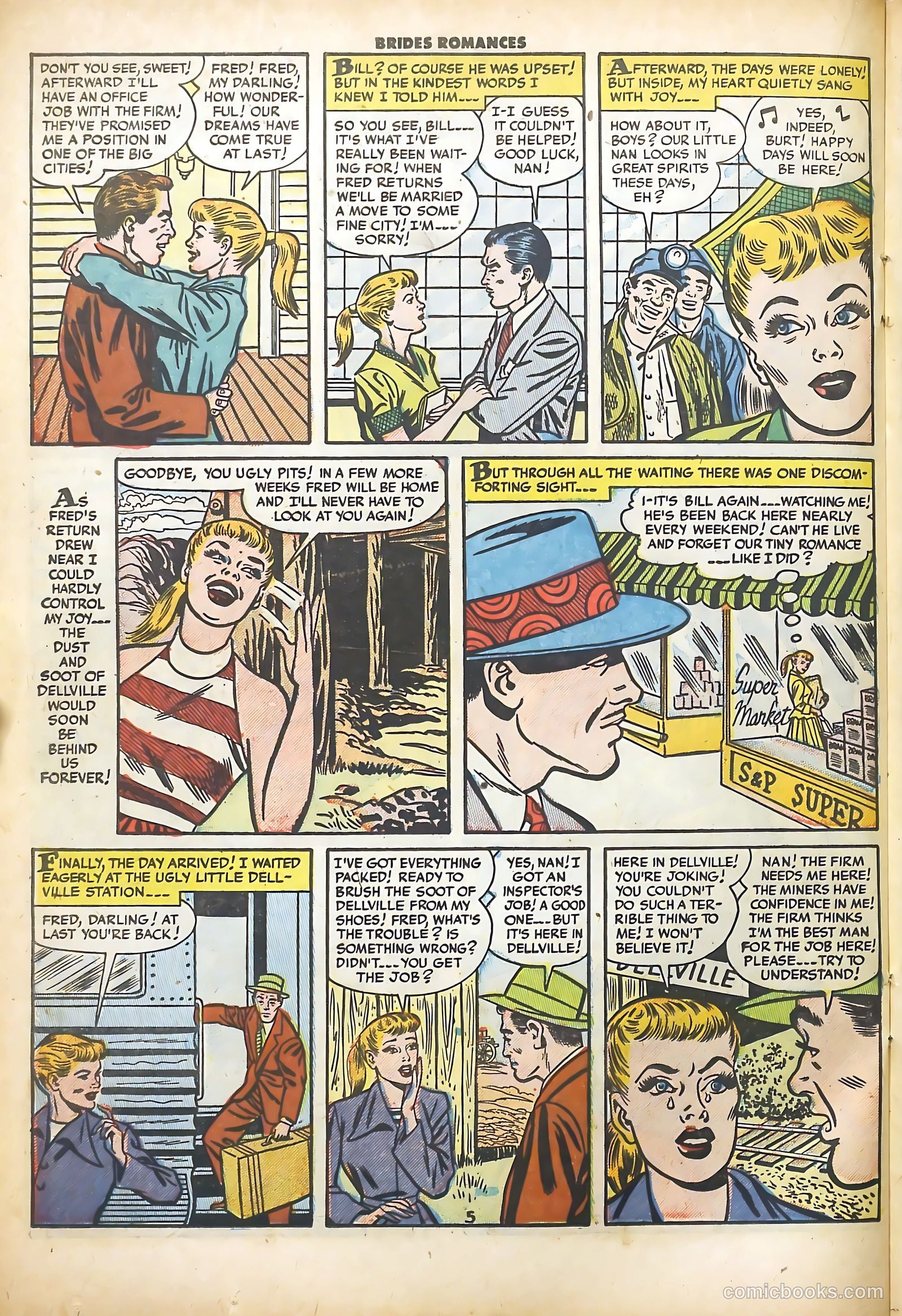 Brides Romances #4 (1954) — page 22 of 36