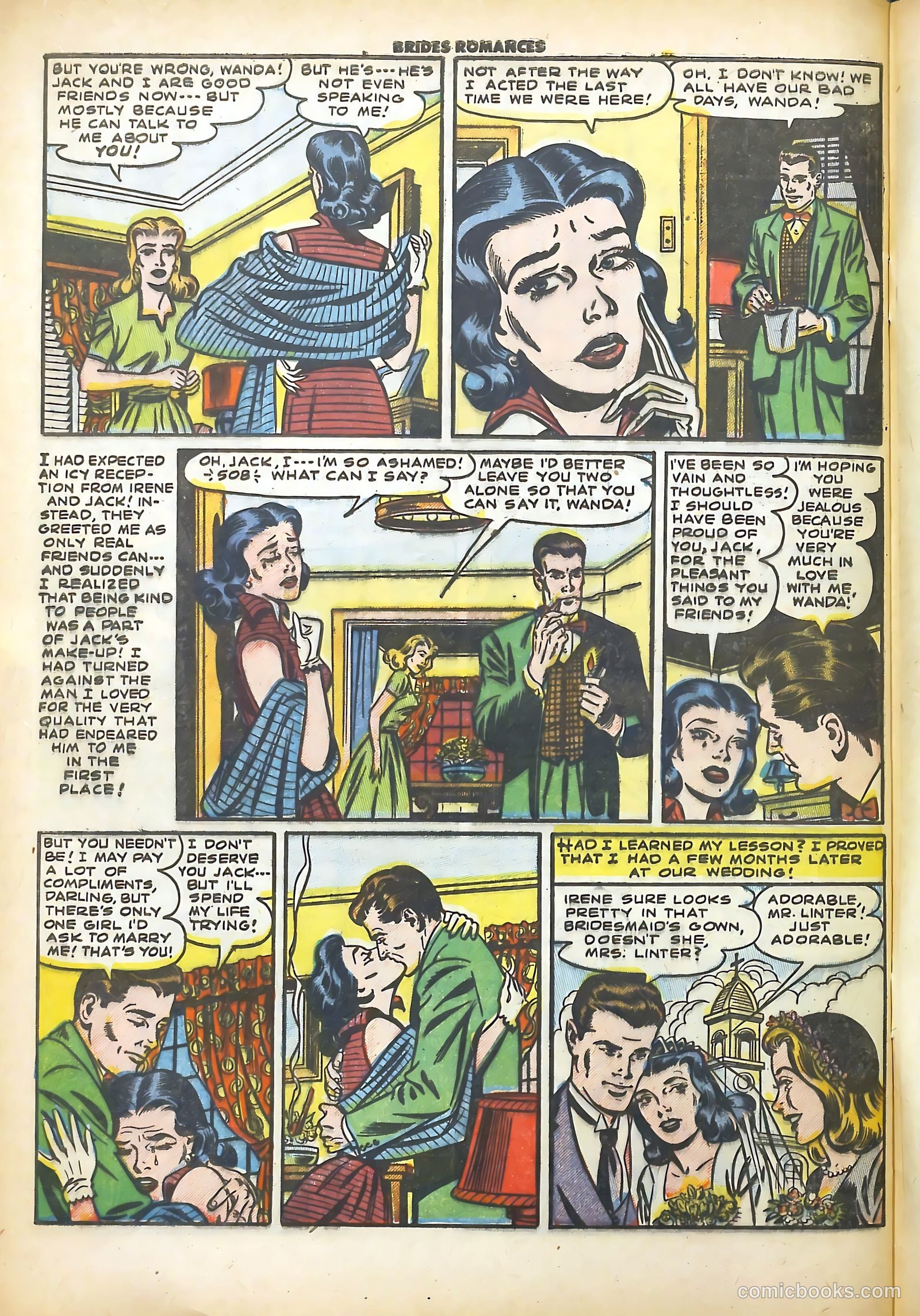 Brides Romances #4 (1954) — page 32 of 36