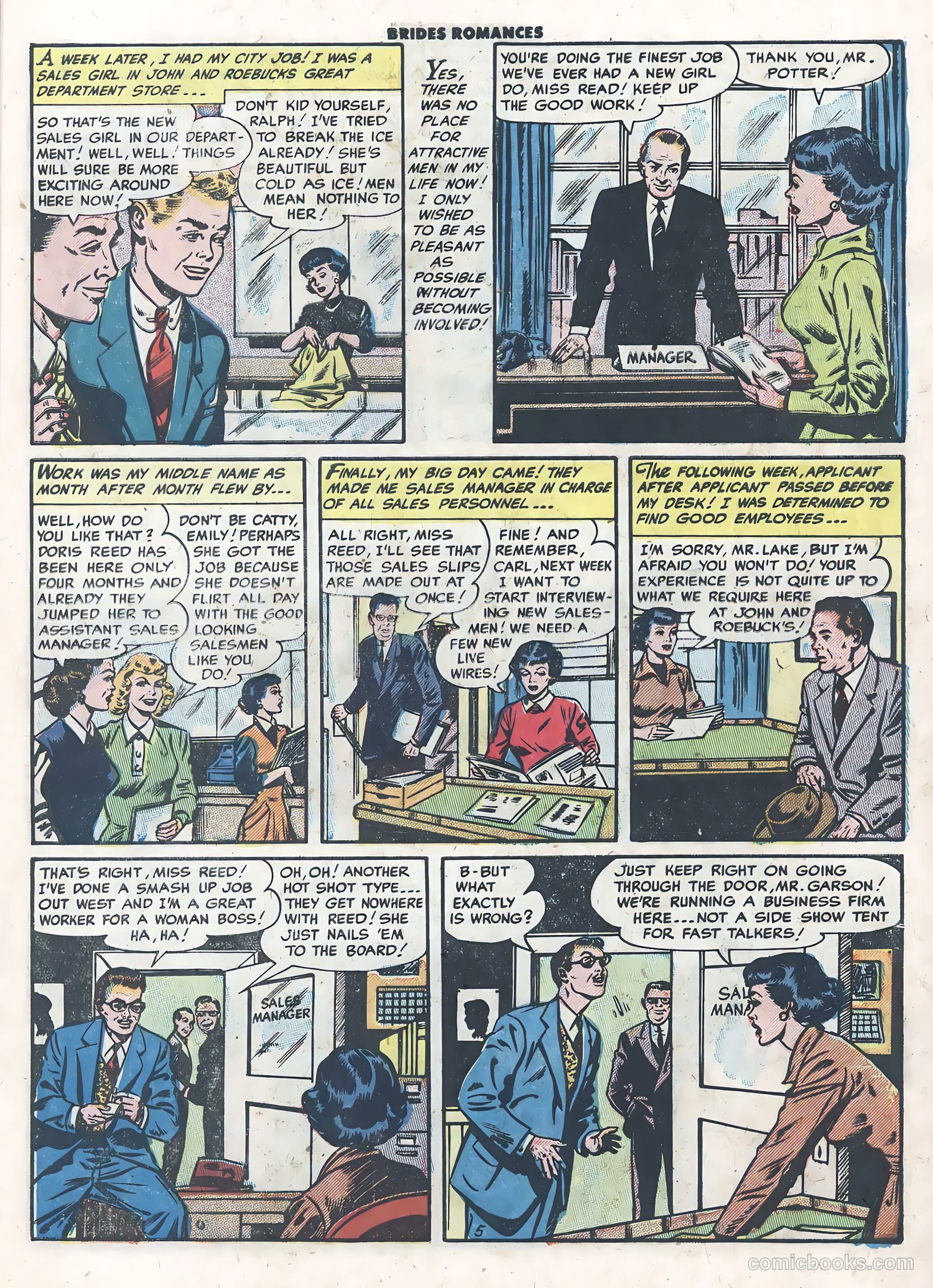 Brides Romances #5 (1954) — page 7 of 36