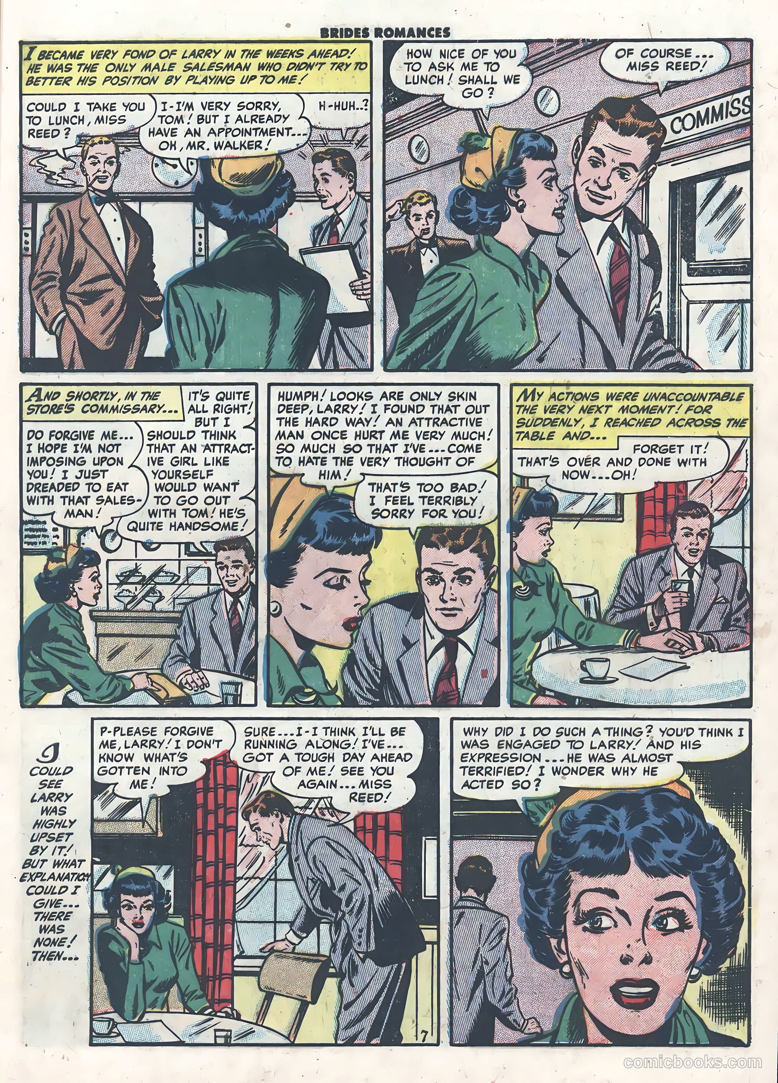 Brides Romances #5 (1954) — page 9 of 36