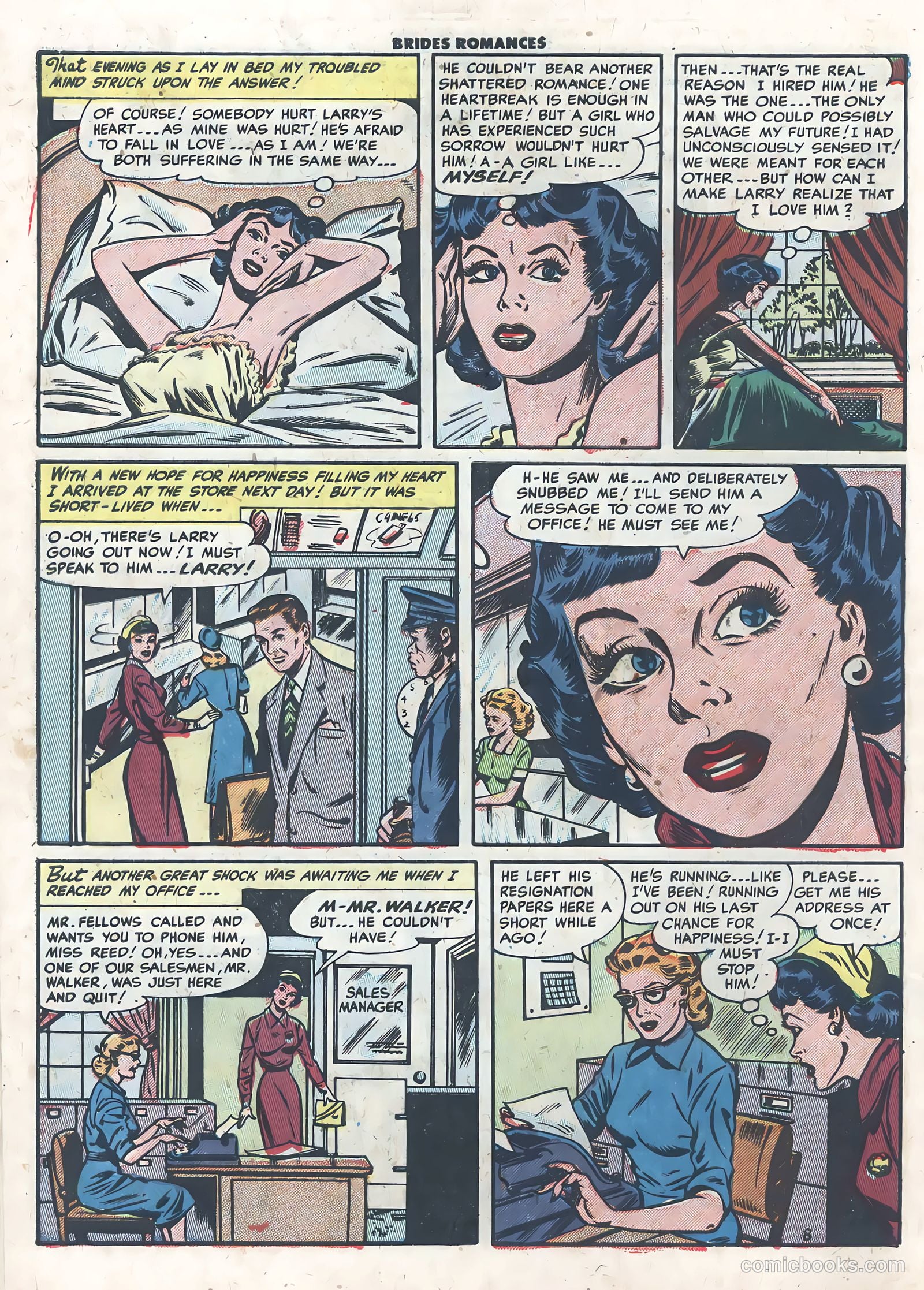 Brides Romances #5 (1954) — page 10 of 36