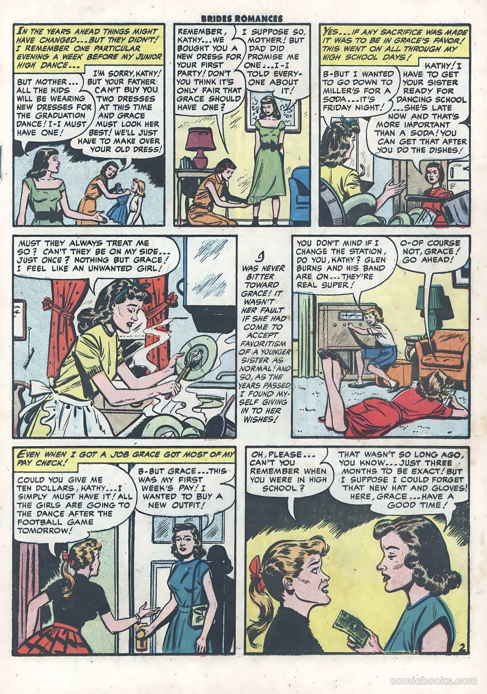 Brides Romances #5 (1954) — page 19 of 36