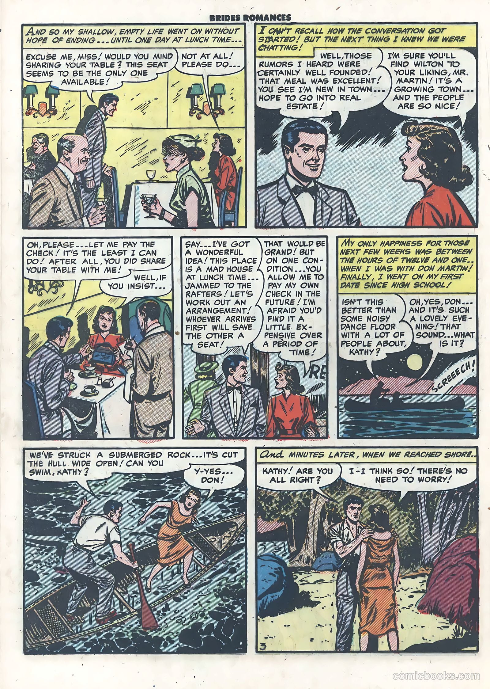 Brides Romances #5 (1954) — page 20 of 36