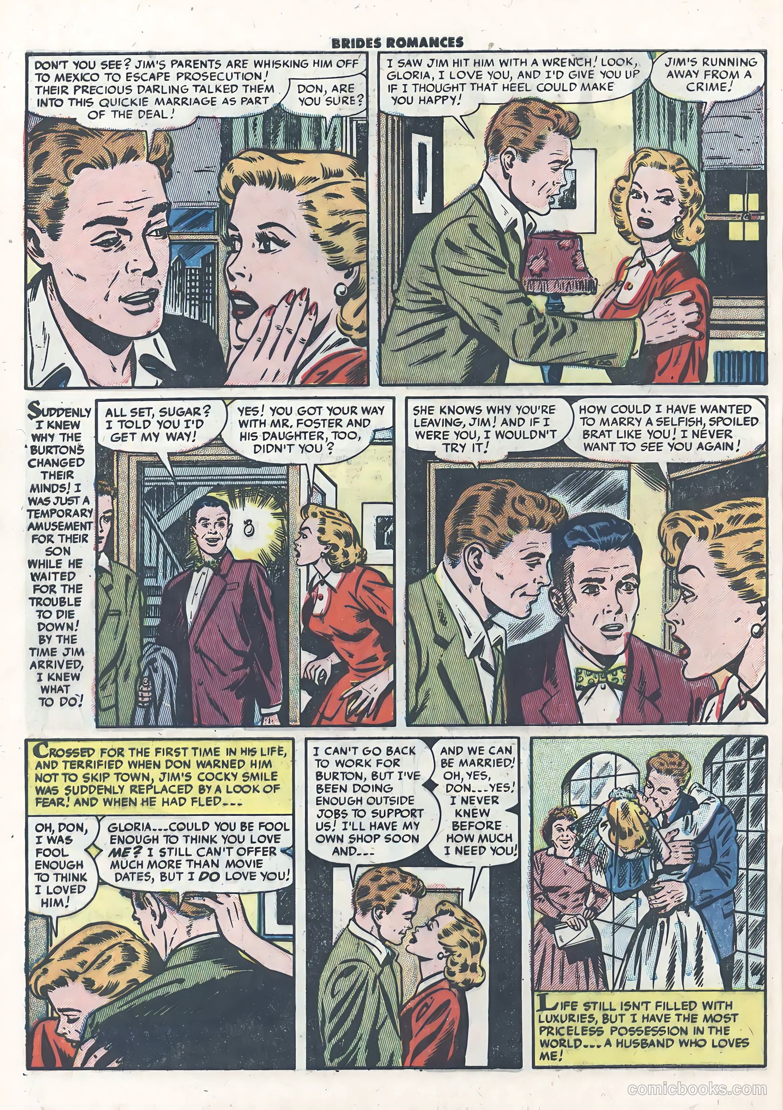 Brides Romances #5 (1954) — page 32 of 36