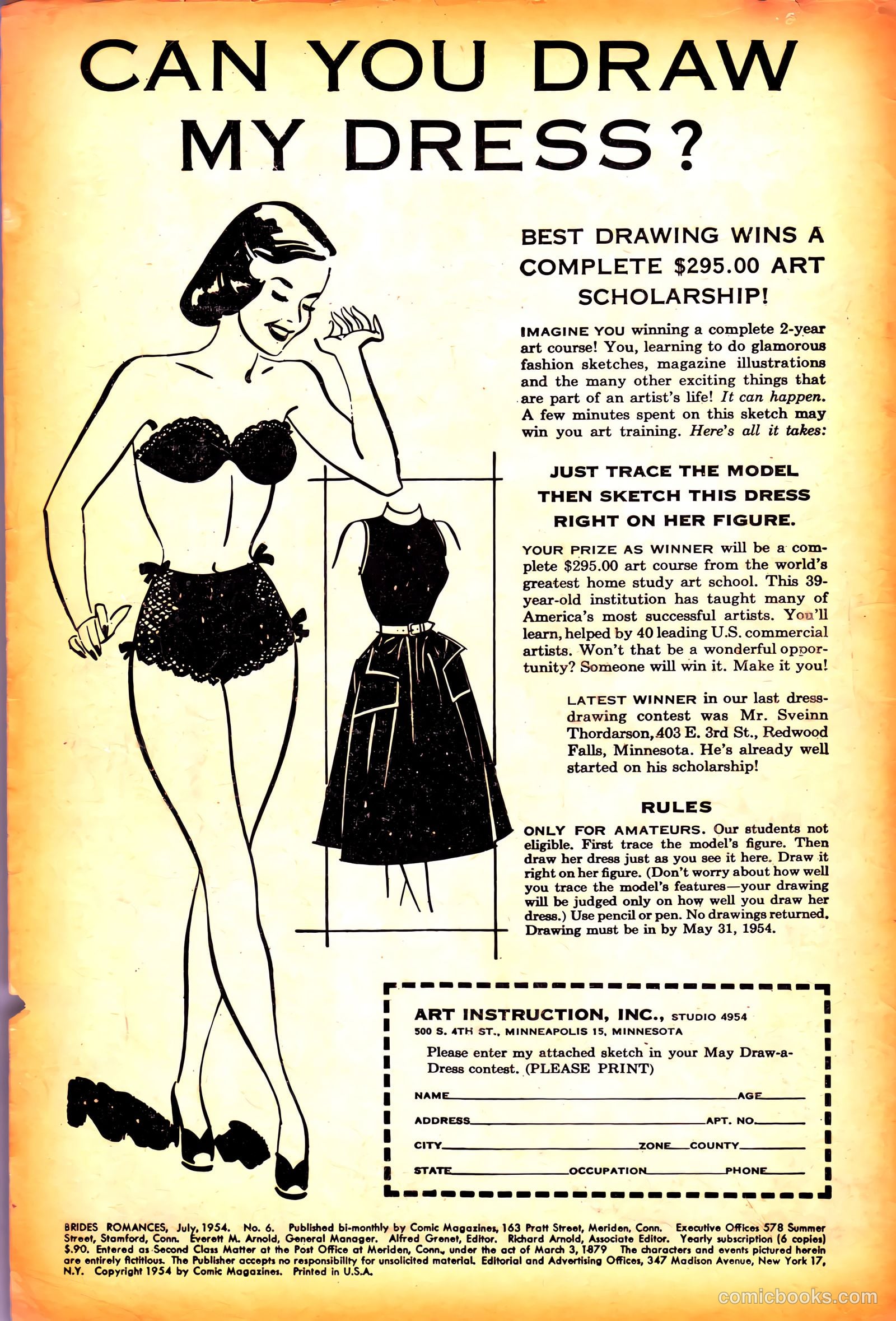 Brides Romances #6 (1954) — page 2 of 36