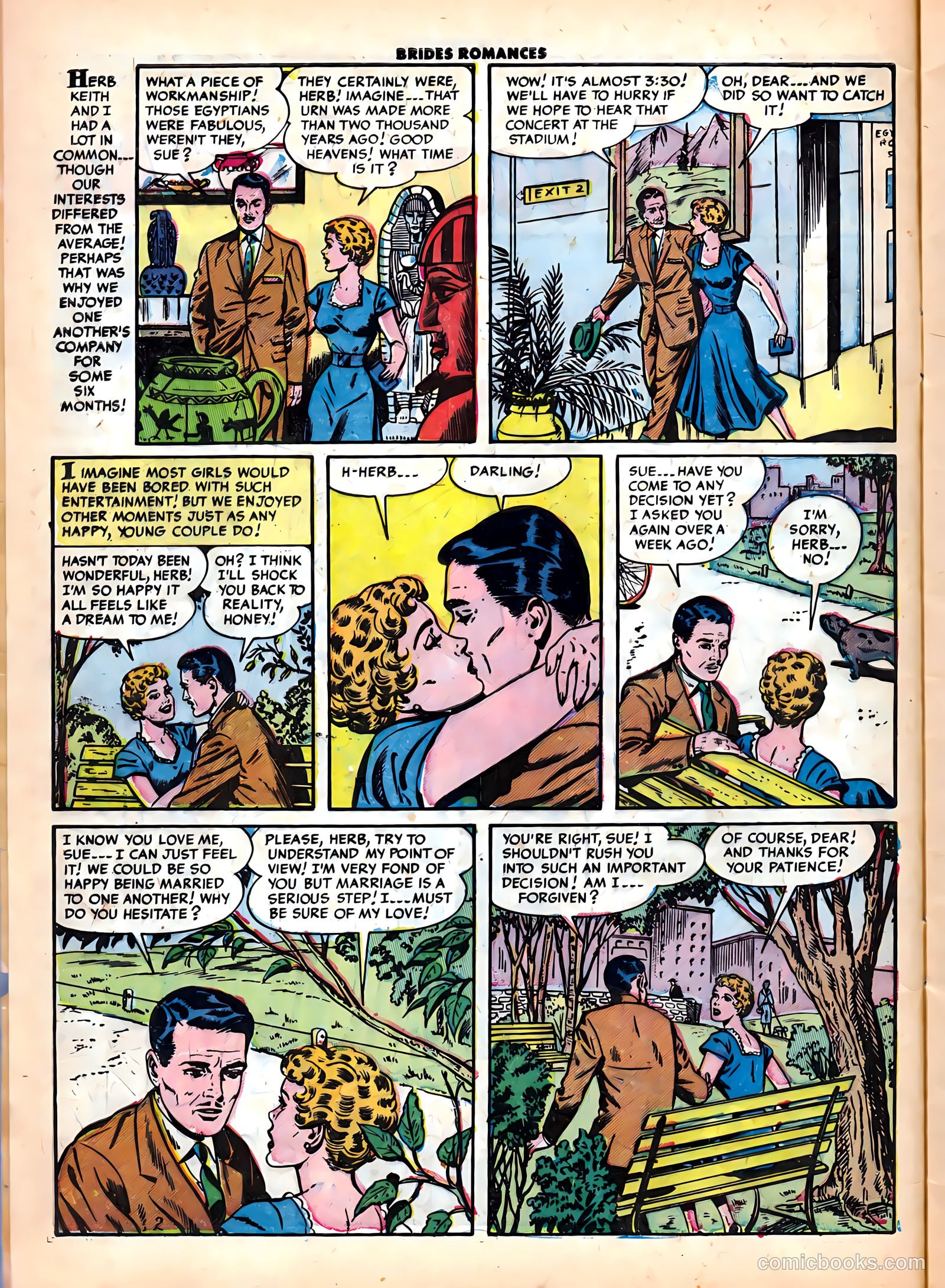 Brides Romances #6 (1954) — page 4 of 36