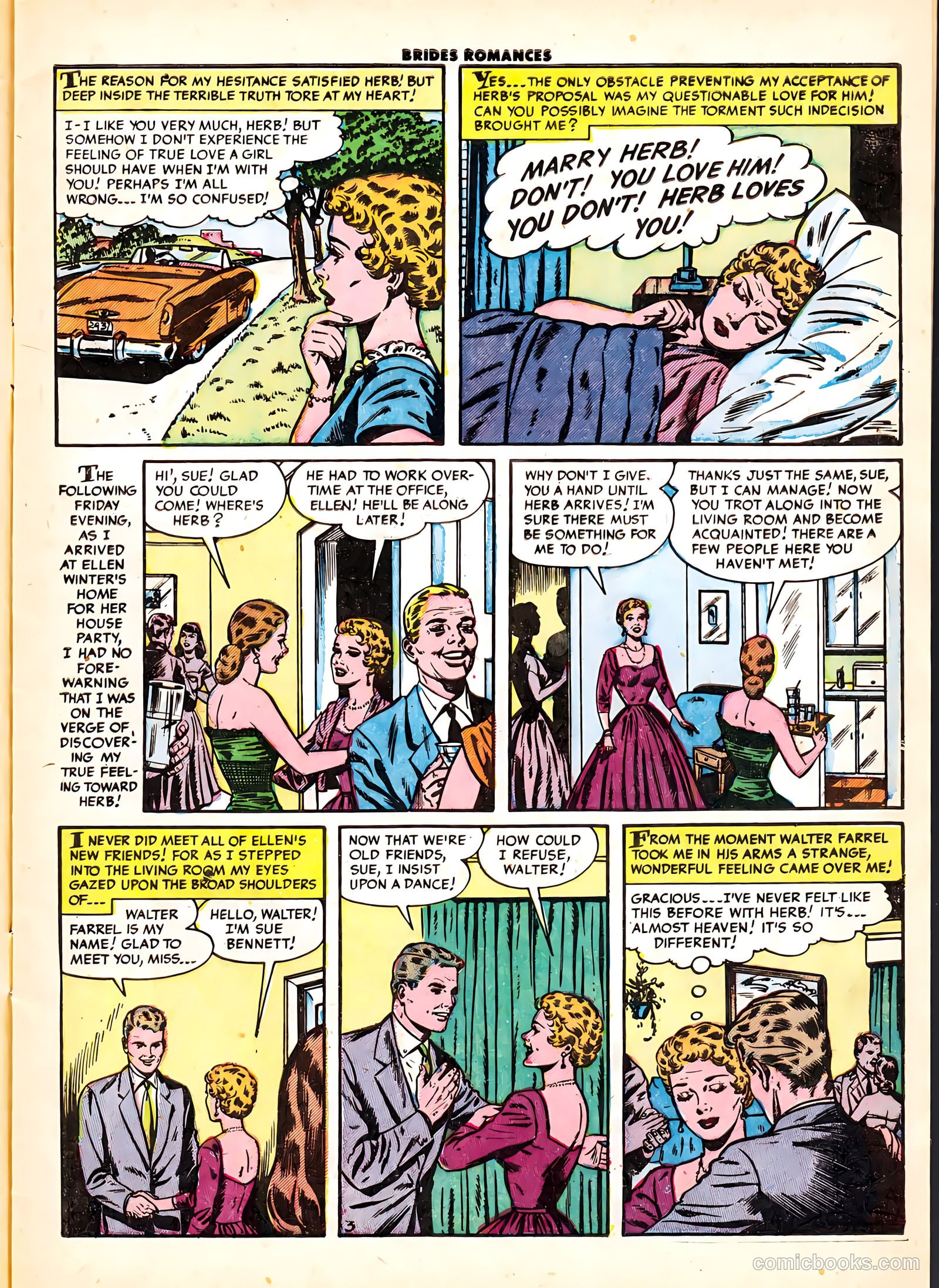 Brides Romances #6 (1954) — page 5 of 36