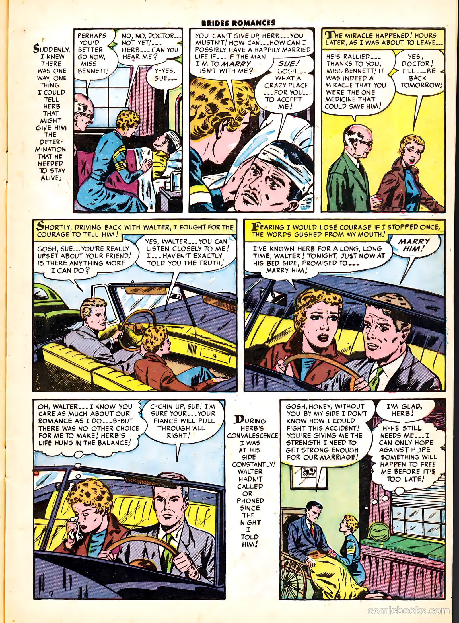 Brides Romances #6 (1954) — page 9 of 36