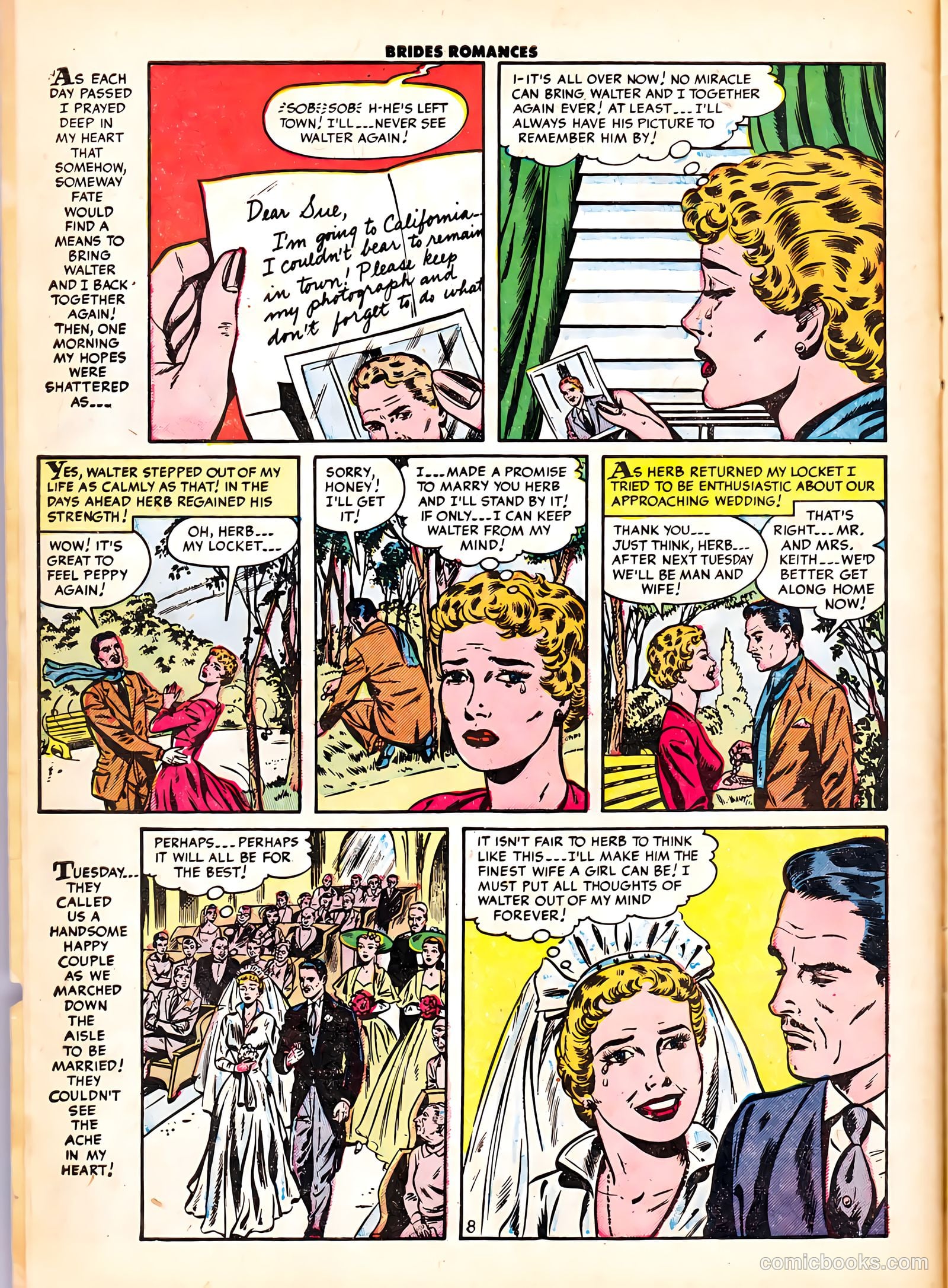 Brides Romances #6 (1954) — page 10 of 36