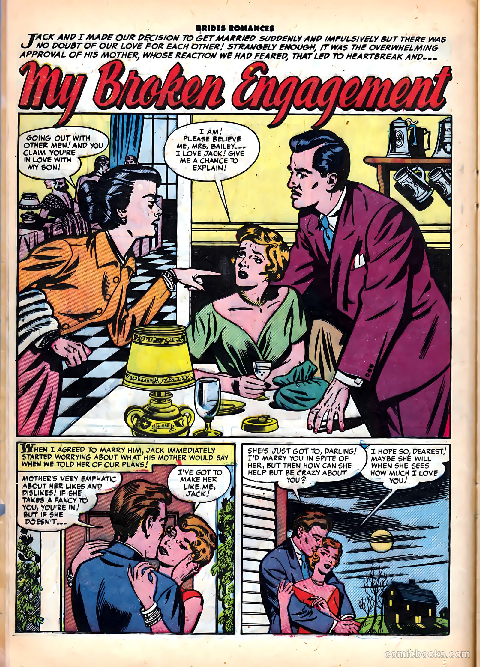 Brides Romances #6 (1954) — page 12 of 36