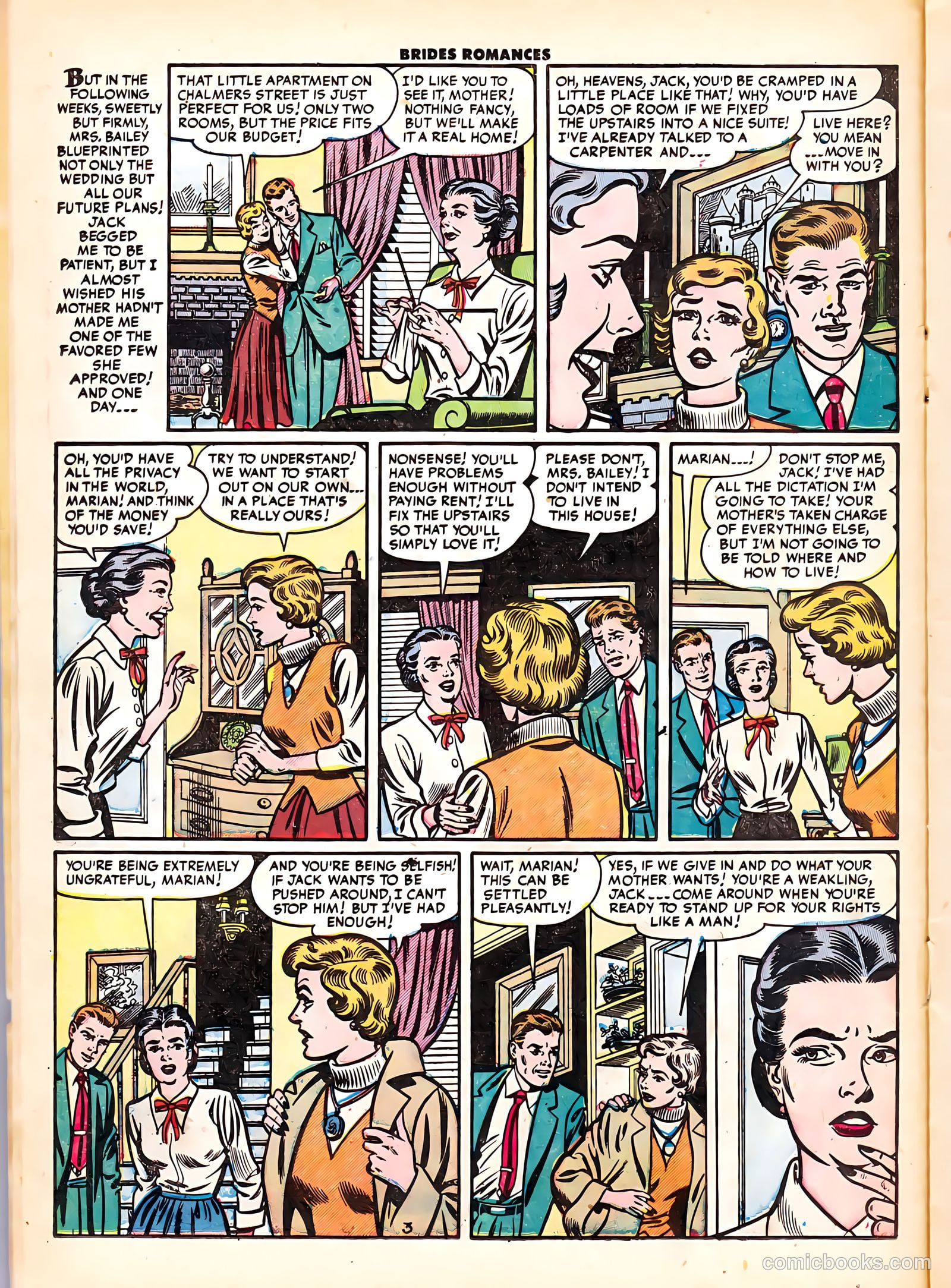 Brides Romances #6 (1954) — page 14 of 36