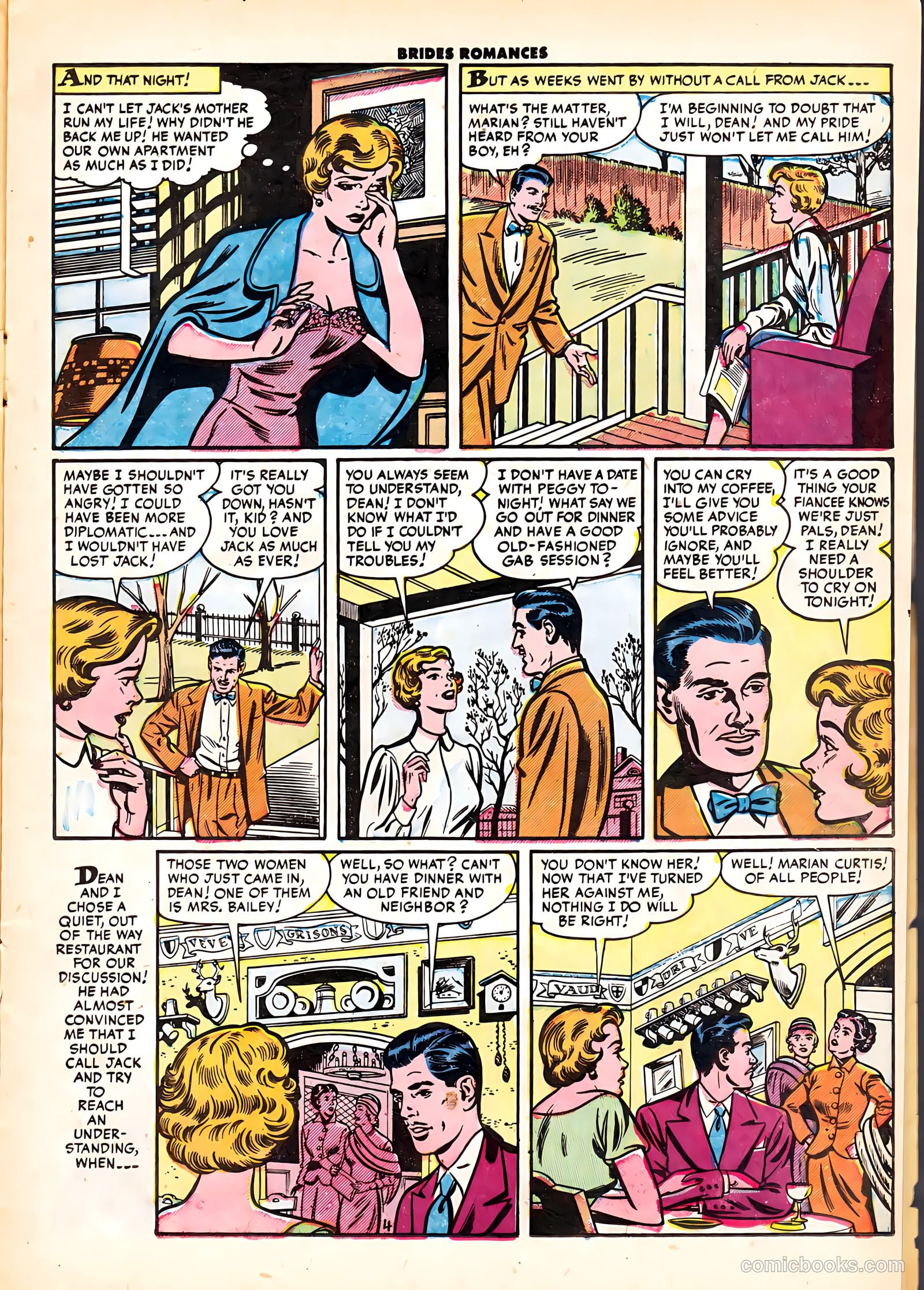 Brides Romances #6 (1954) — page 15 of 36