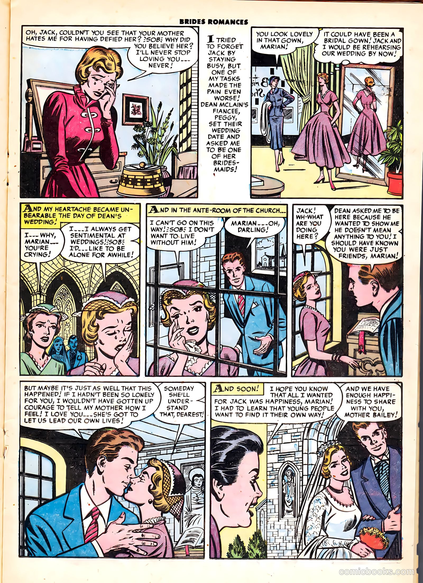 Brides Romances #6 (1954) — page 17 of 36