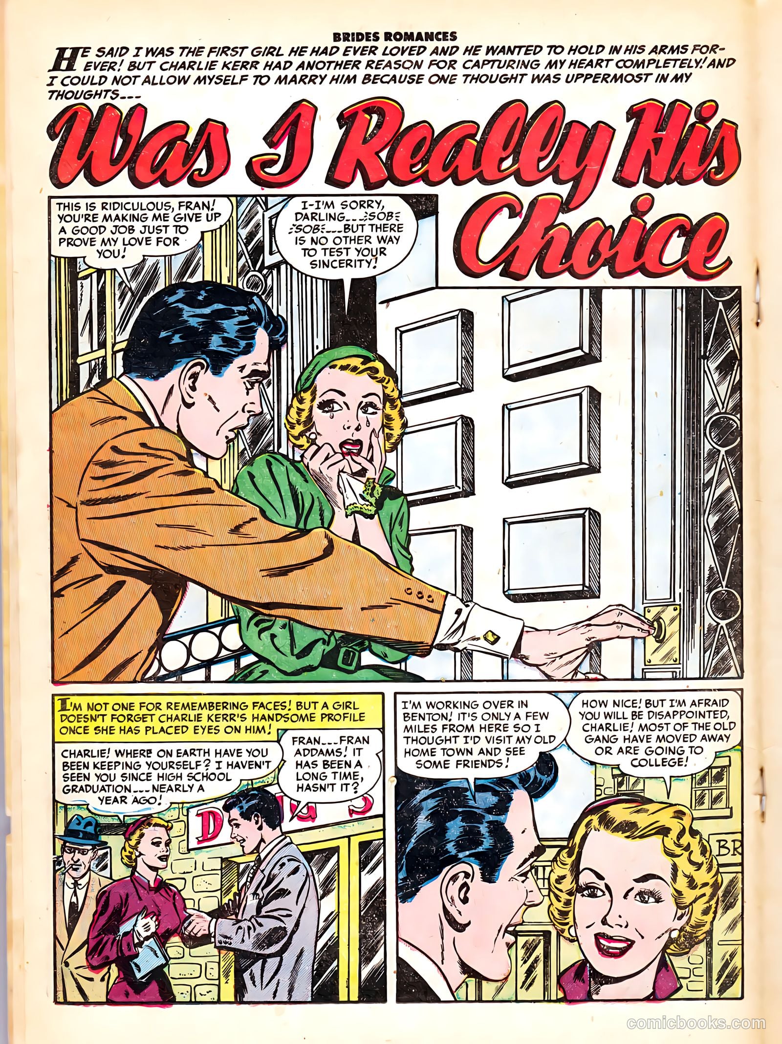 Brides Romances #6 (1954) — page 18 of 36
