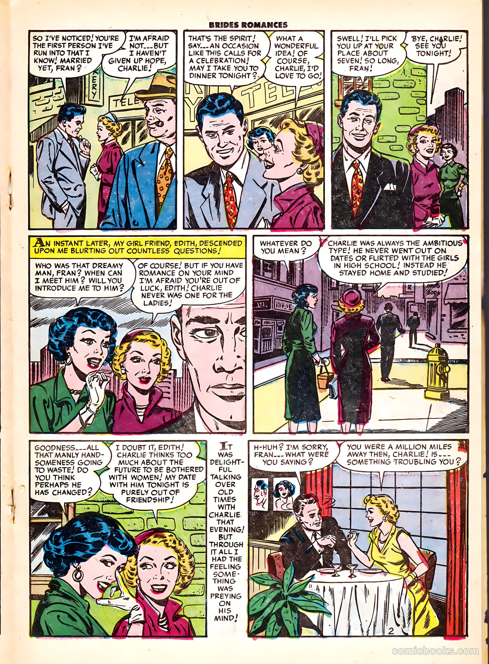 Brides Romances #6 (1954) — page 19 of 36