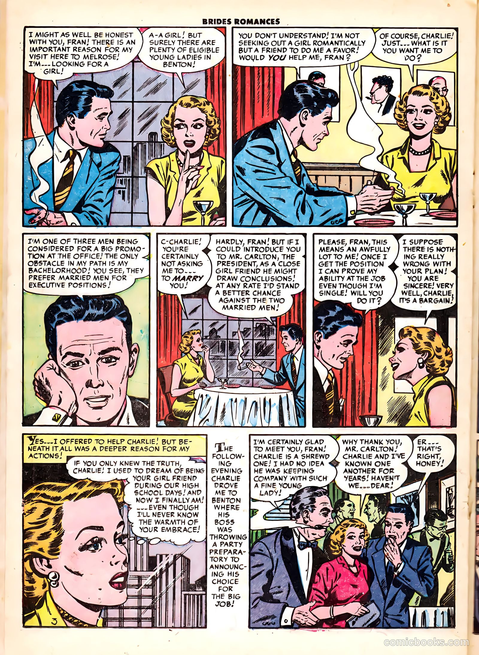 Brides Romances #6 (1954) — page 20 of 36