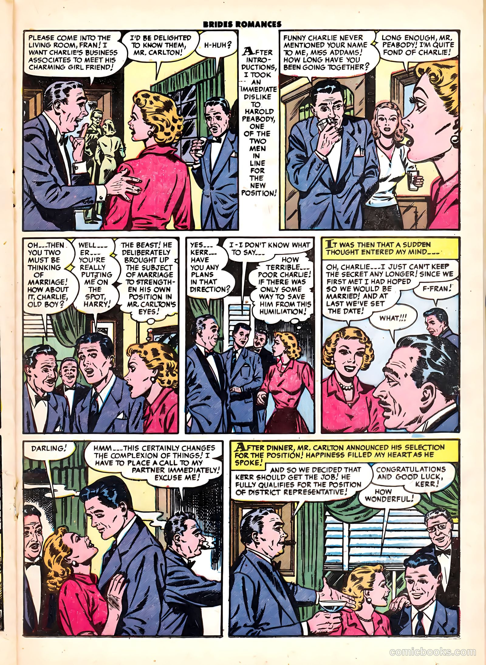 Brides Romances #6 (1954) — page 21 of 36