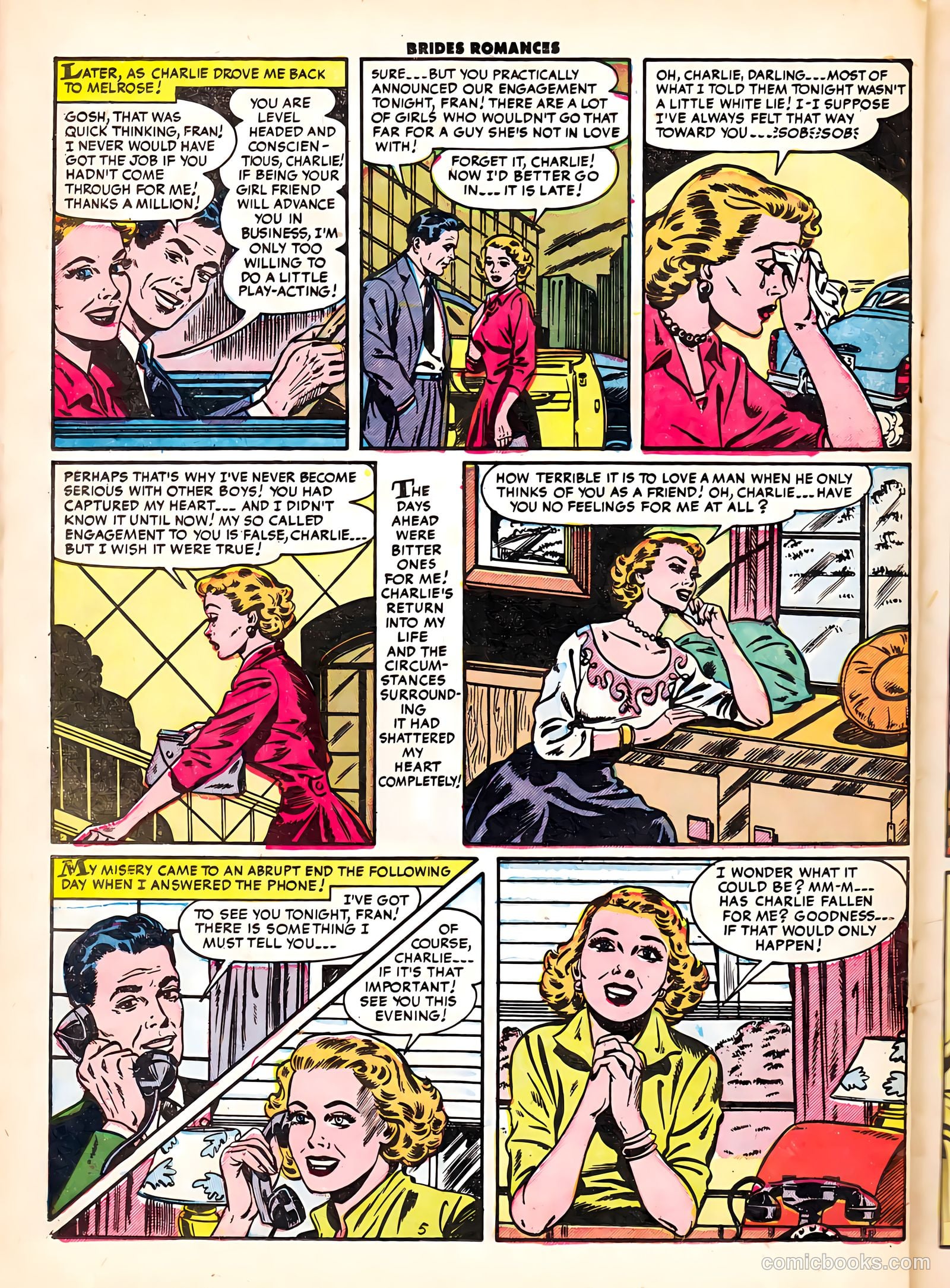 Brides Romances #6 (1954) — page 22 of 36