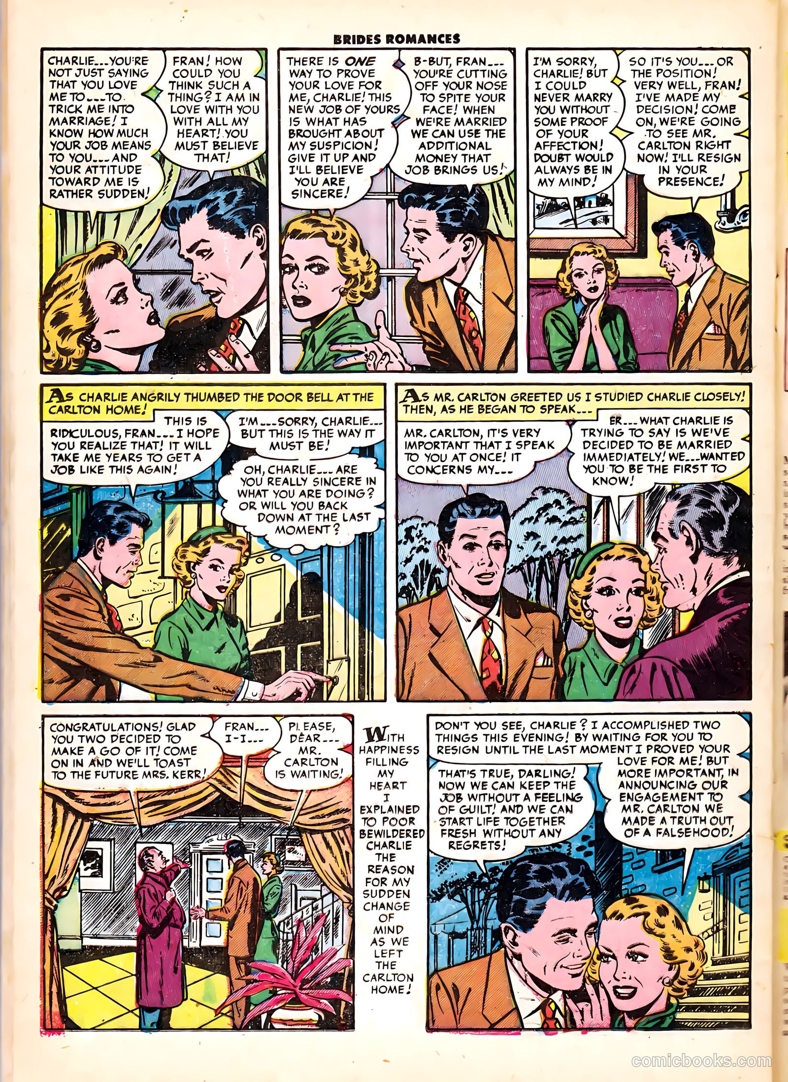 Brides Romances #6 (1954) — page 24 of 36