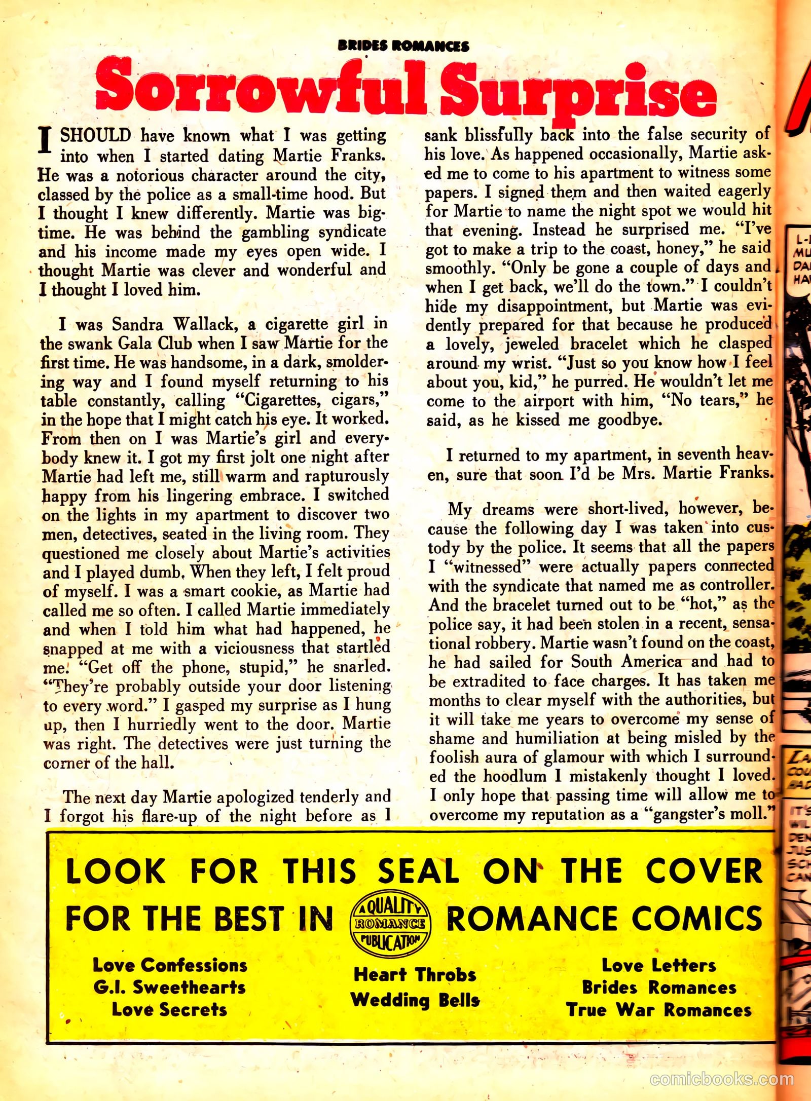 Brides Romances #6 (1954) — page 26 of 36