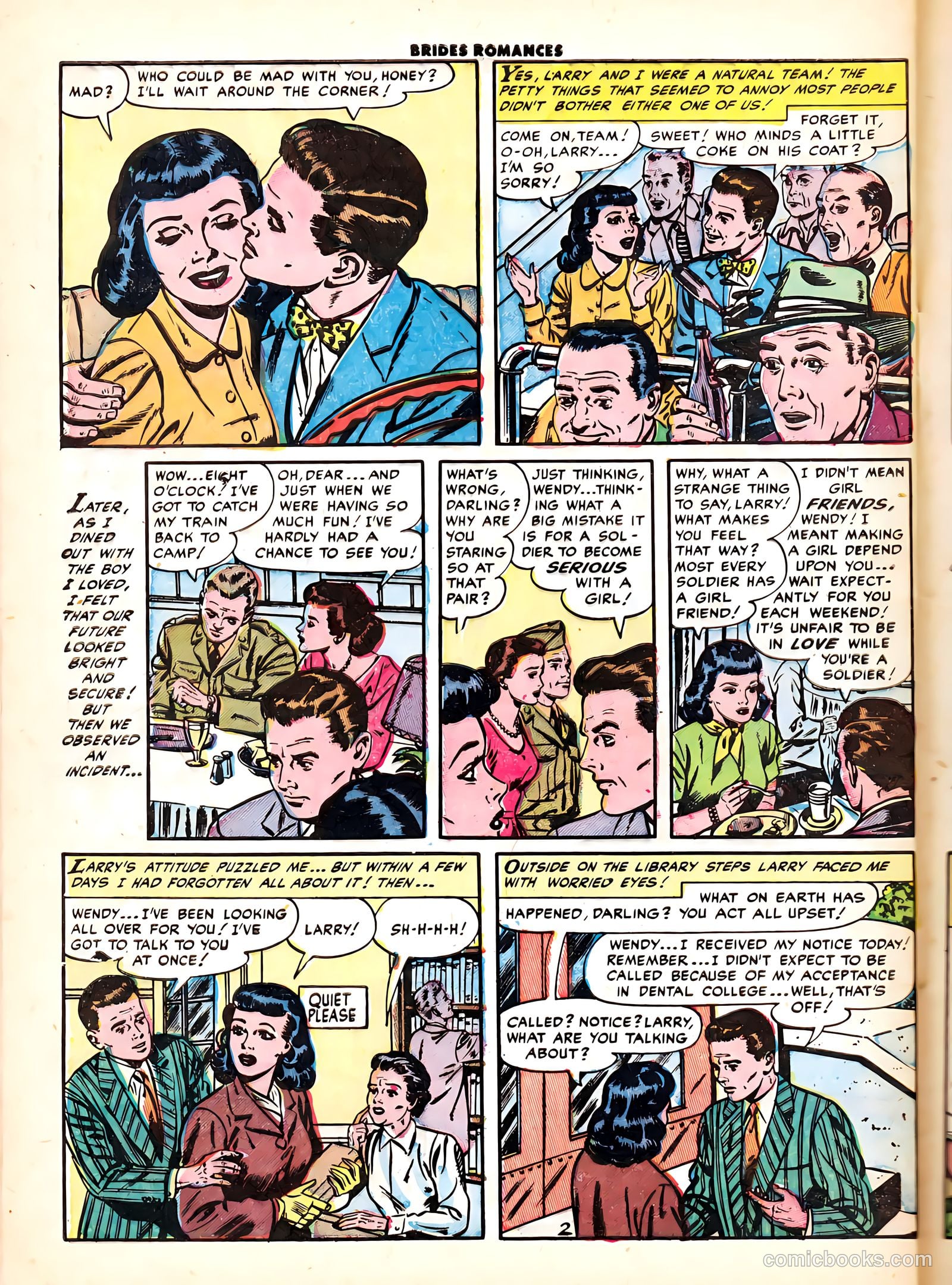 Brides Romances #6 (1954) — page 28 of 36
