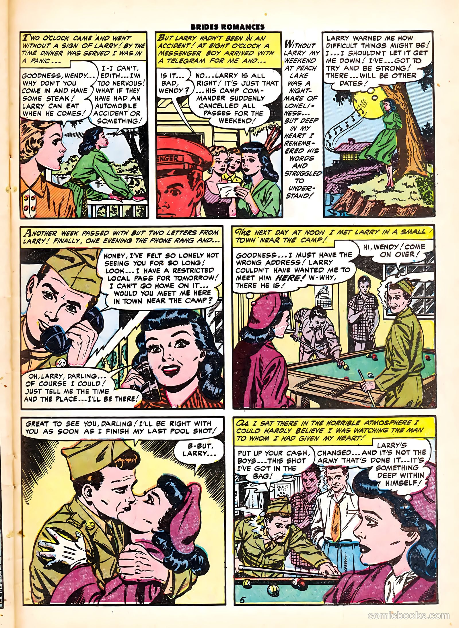 Brides Romances #6 (1954) — page 31 of 36