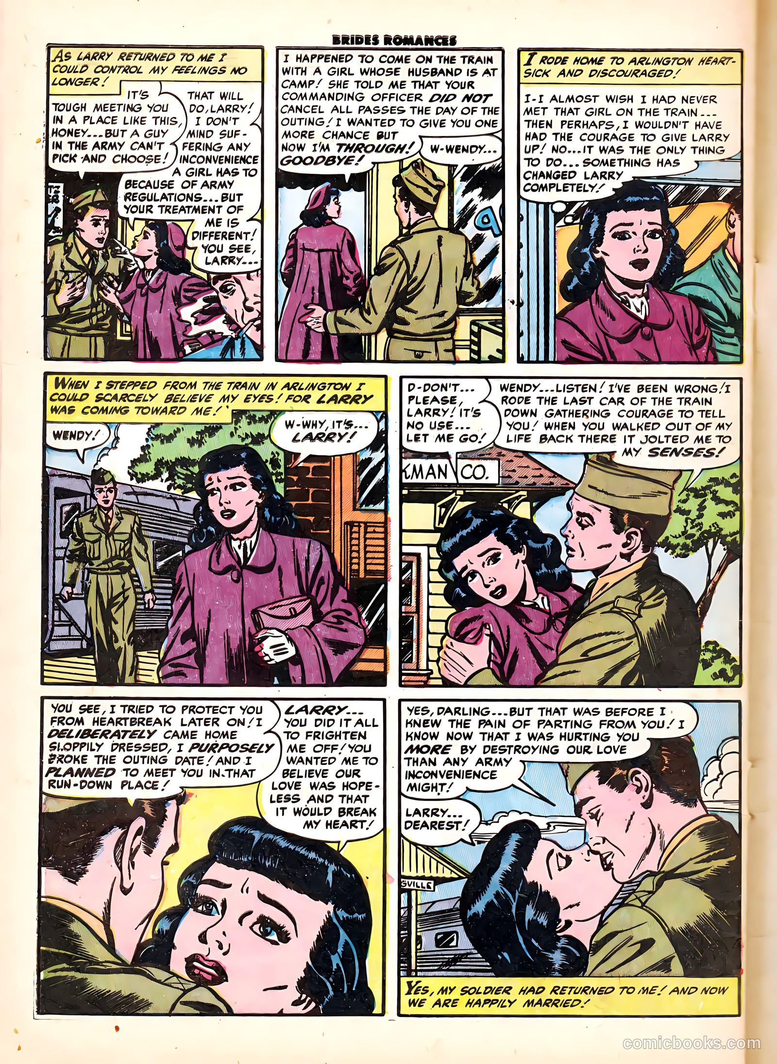 Brides Romances #6 (1954) — page 32 of 36