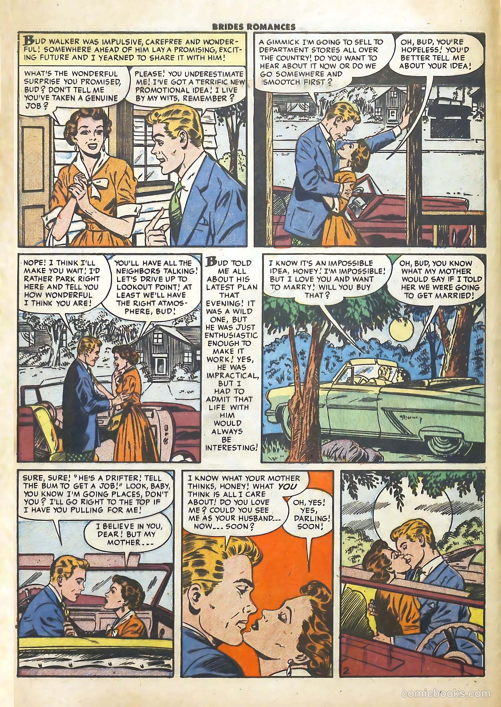 Brides Romances #7 (1954) — page 4 of 36