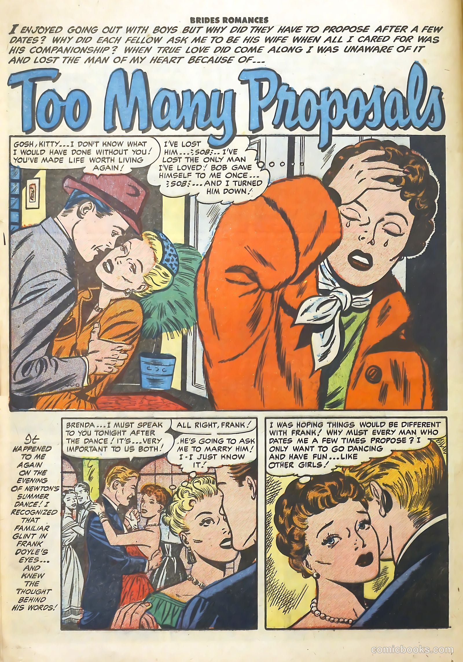 Brides Romances #7 (1954) — page 12 of 36