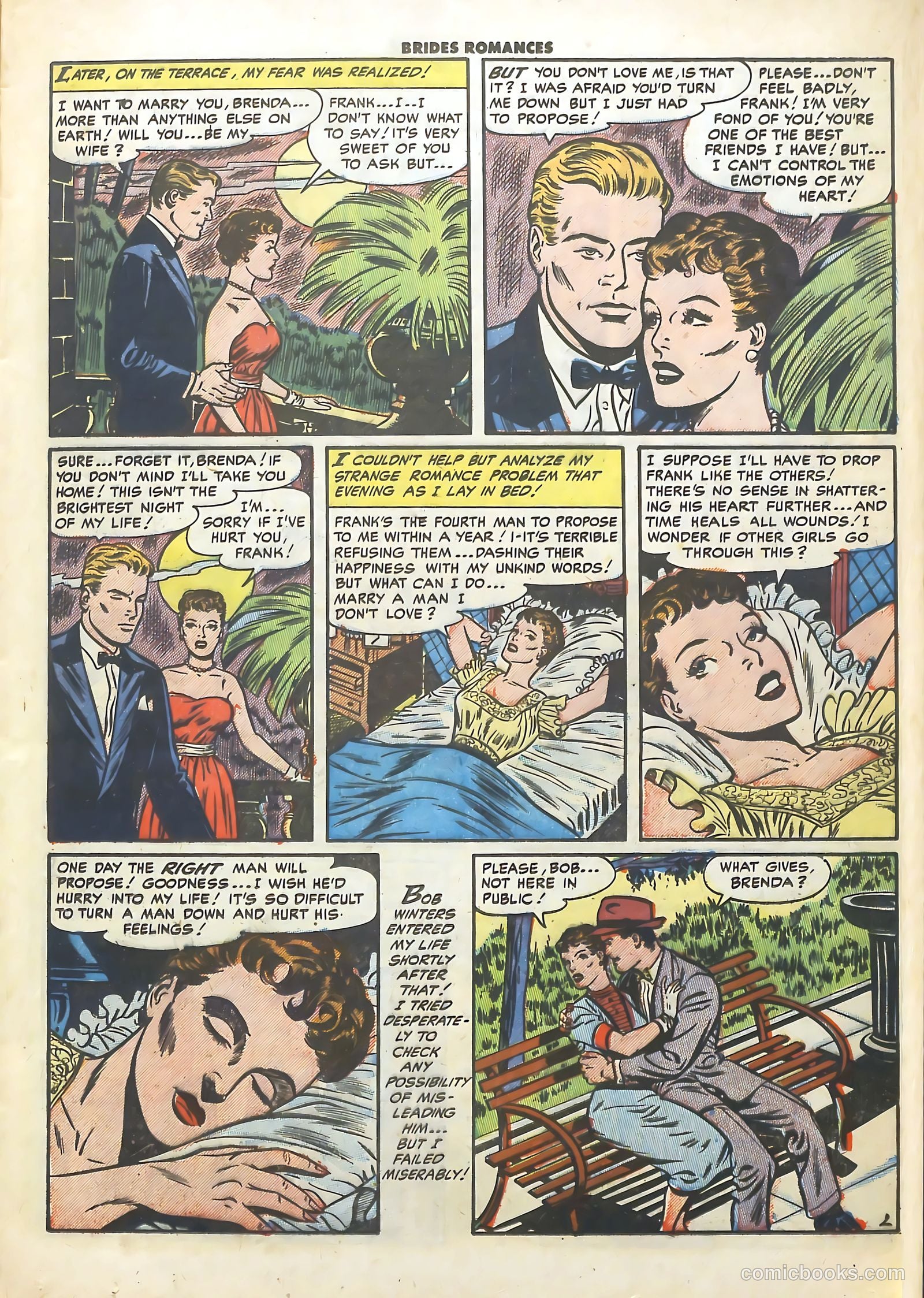 Brides Romances #7 (1954) — page 13 of 36