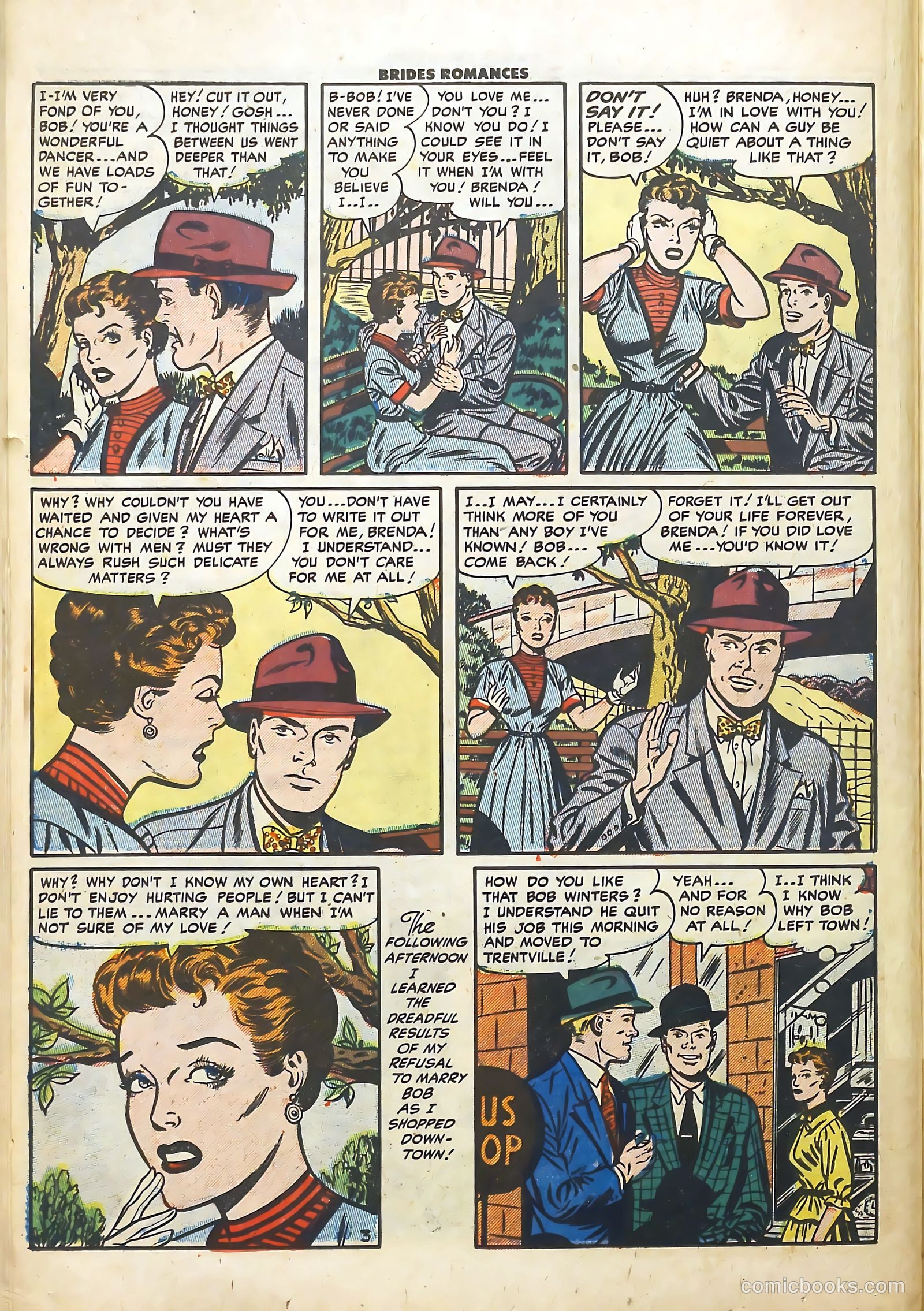 Brides Romances #7 (1954) — page 14 of 36