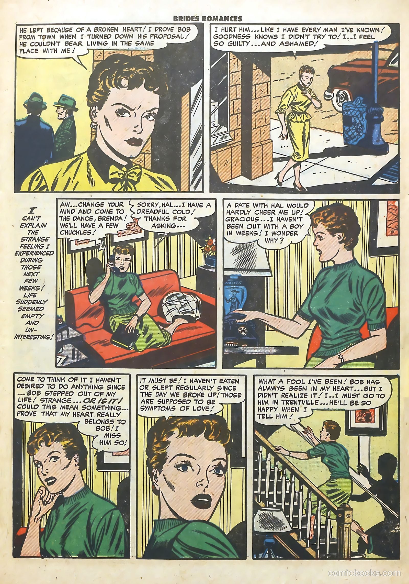 Brides Romances #7 (1954) — page 15 of 36