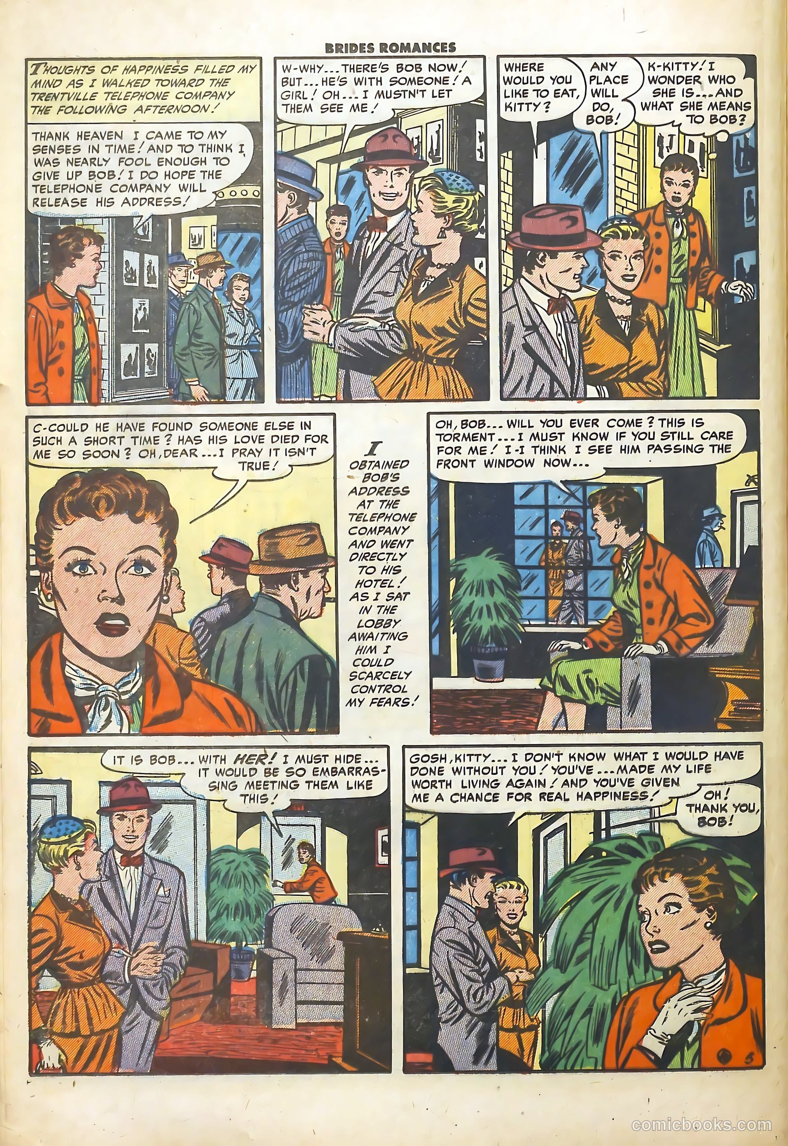Brides Romances #7 (1954) — page 16 of 36