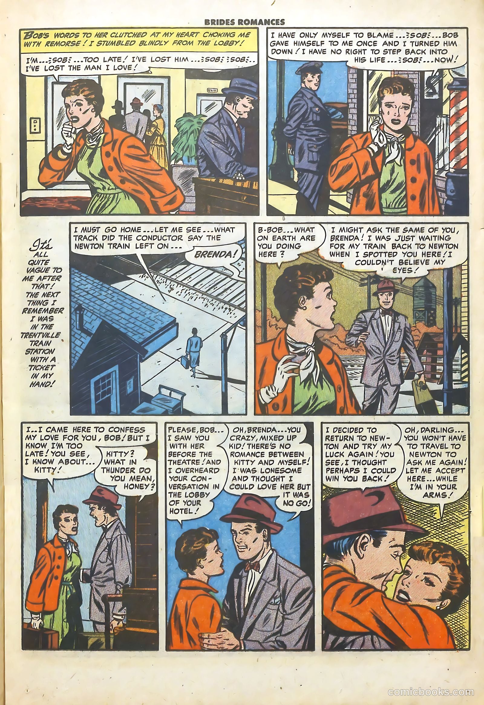 Brides Romances #7 (1954) — page 17 of 36