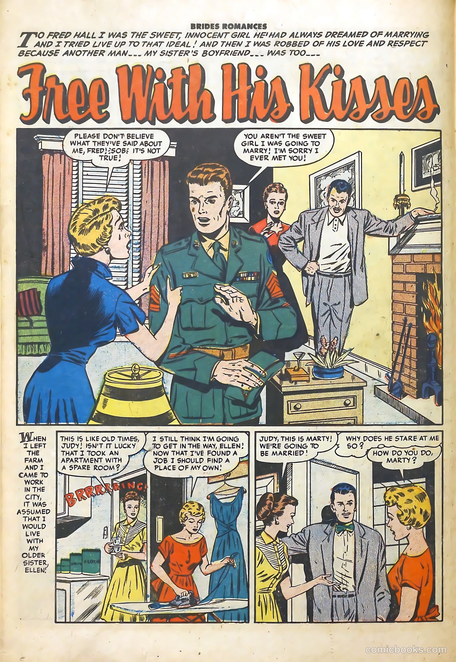 Brides Romances #7 (1954) — page 18 of 36