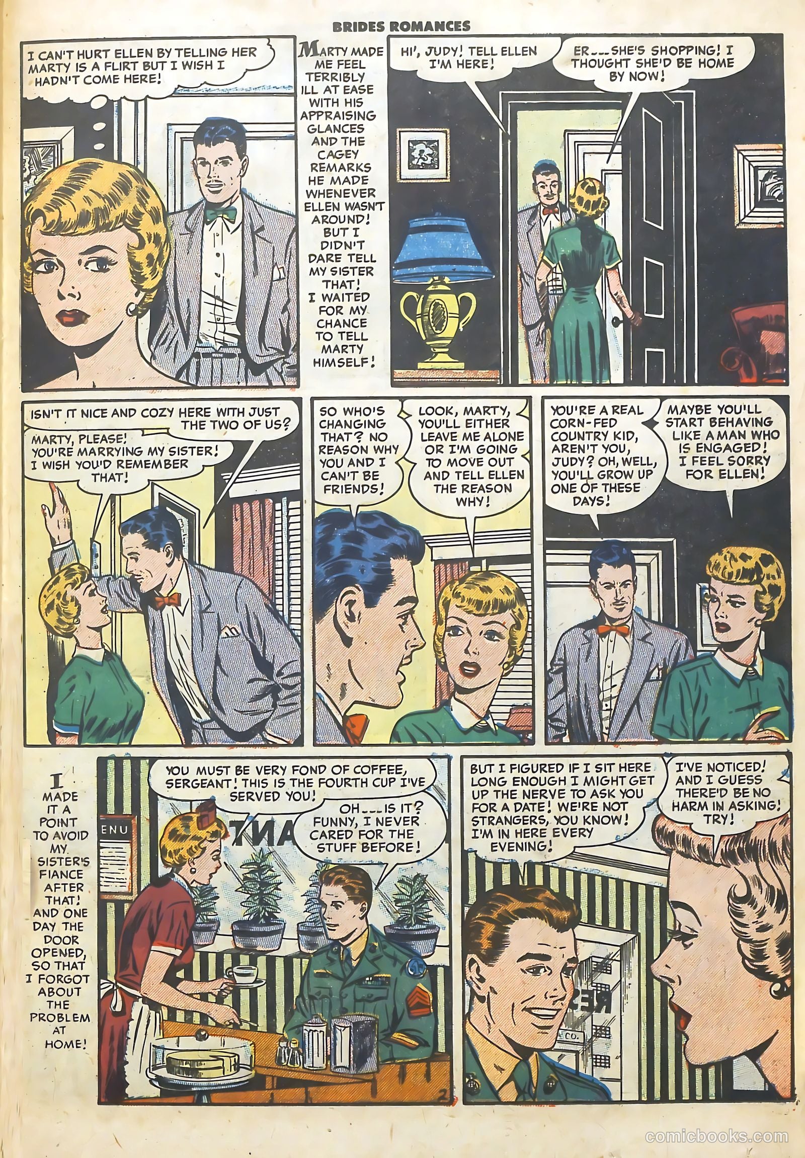 Brides Romances #7 (1954) — page 19 of 36