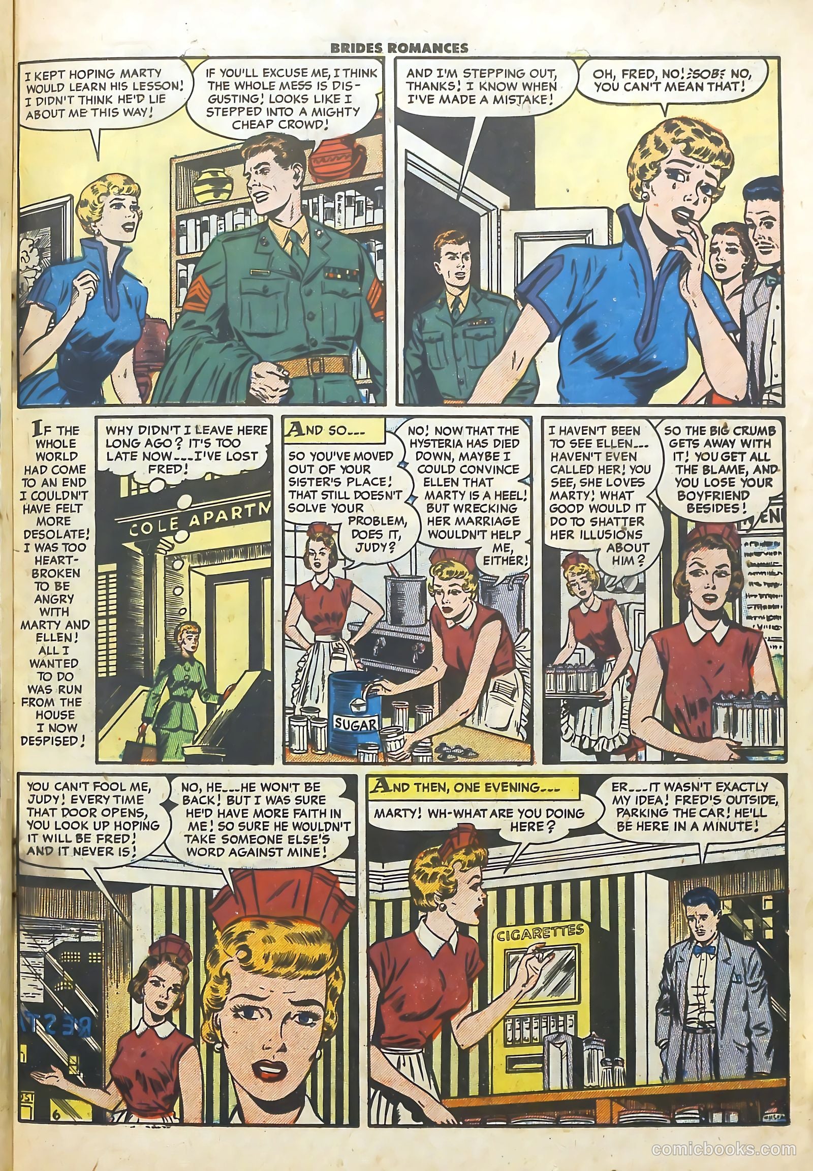 Brides Romances #7 (1954) — page 23 of 36