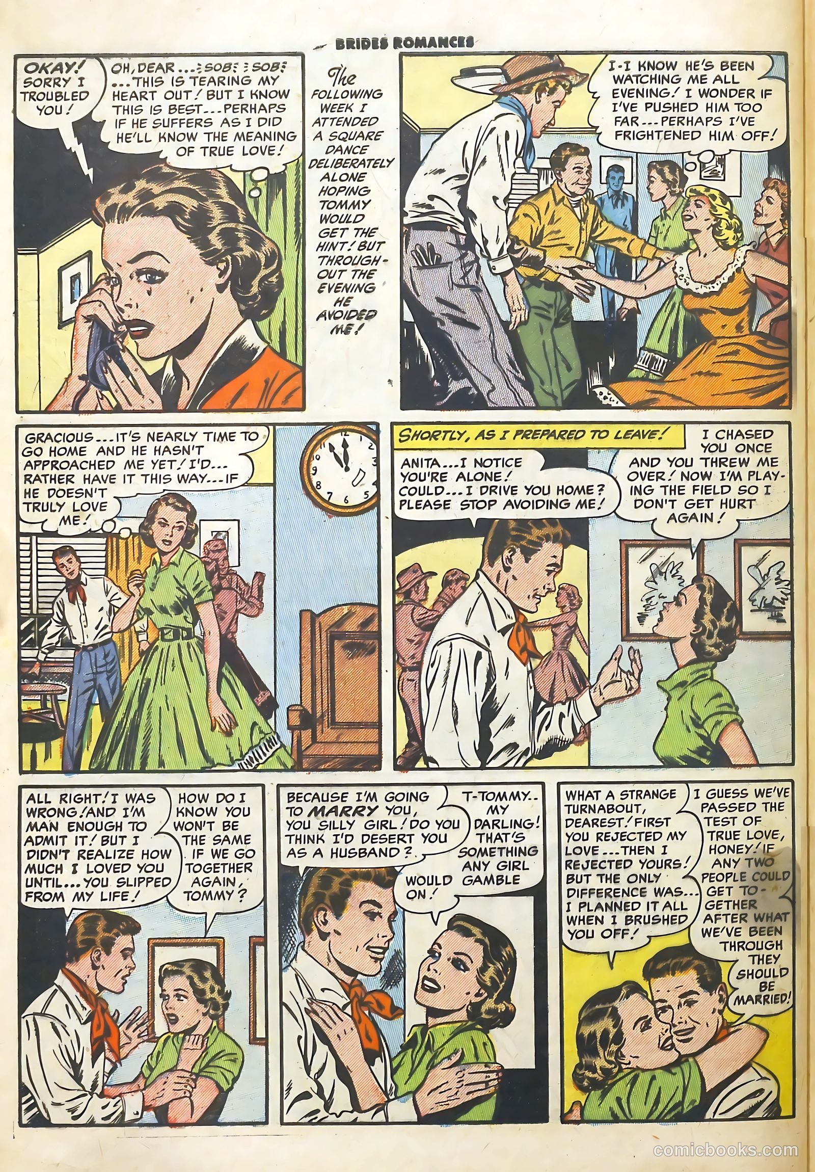 Brides Romances #7 (1954) — page 32 of 36