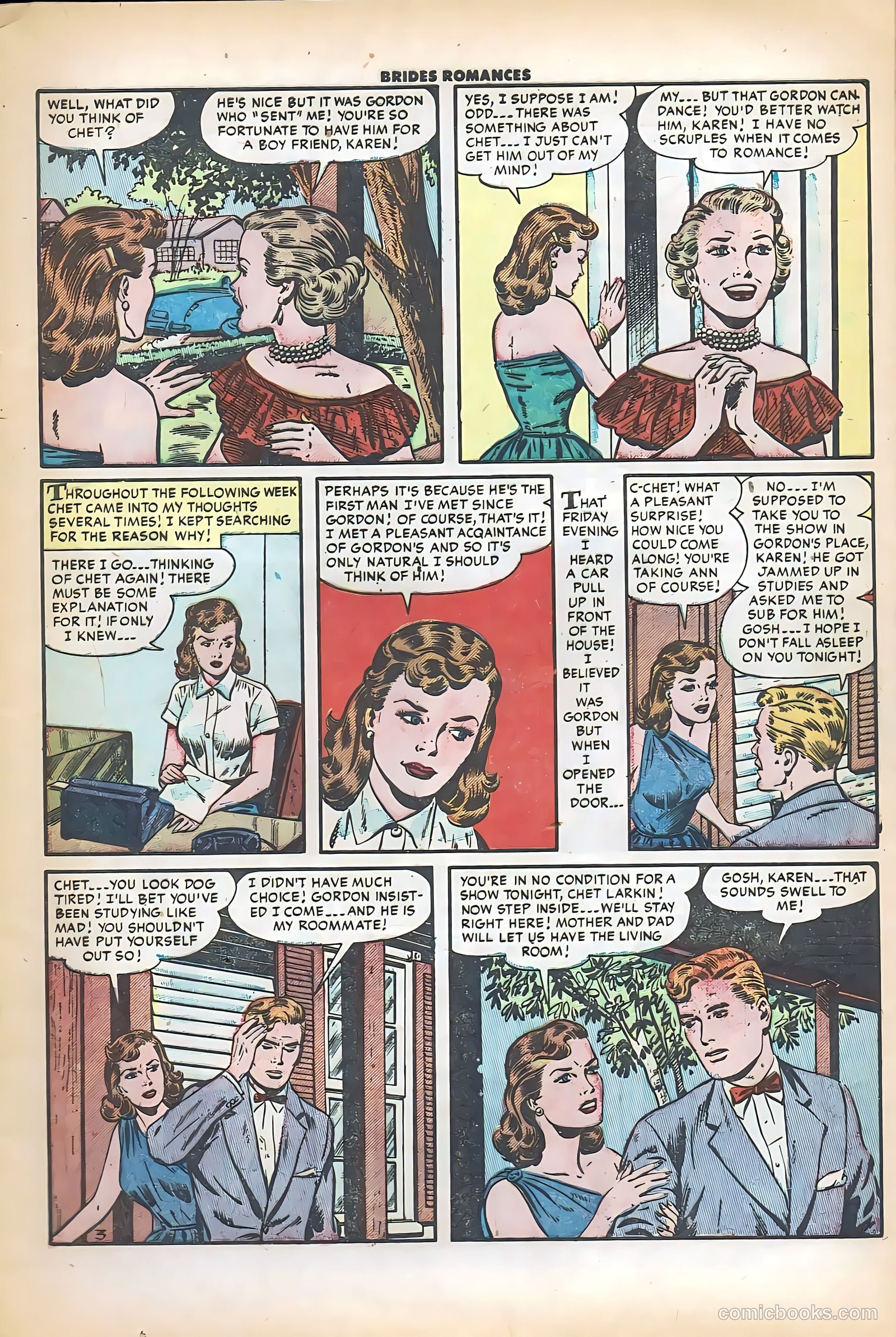 Brides Romances #8 (1954) — page 5 of 36