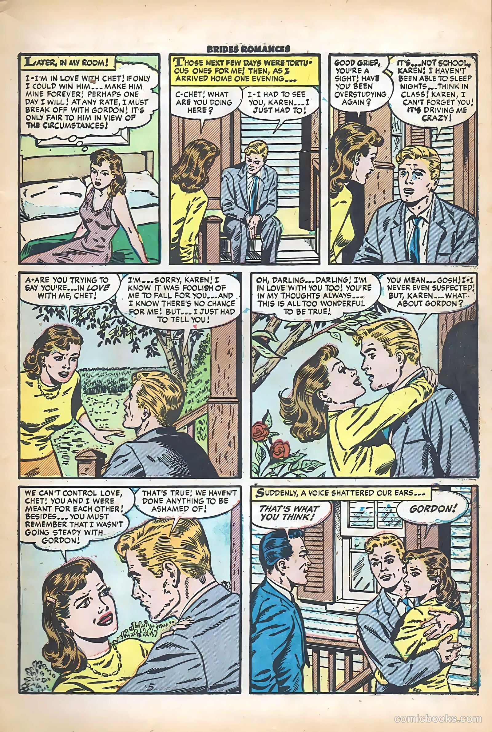 Brides Romances #8 (1954) — page 7 of 36