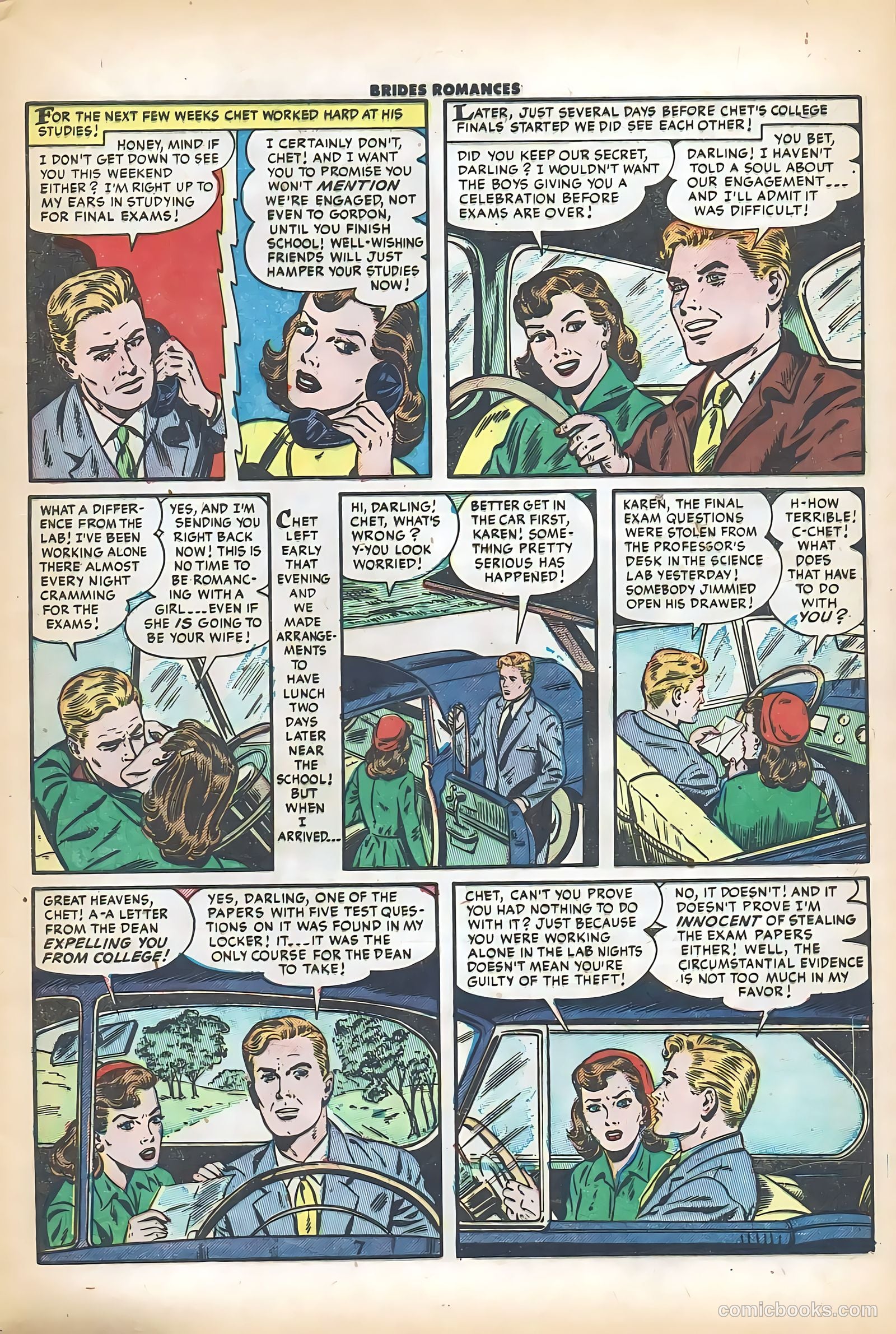 Brides Romances #8 (1954) — page 9 of 36