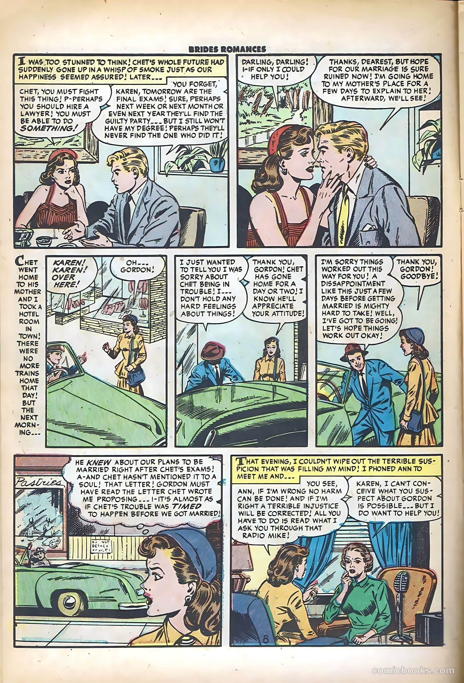 Brides Romances #8 (1954) — page 10 of 36
