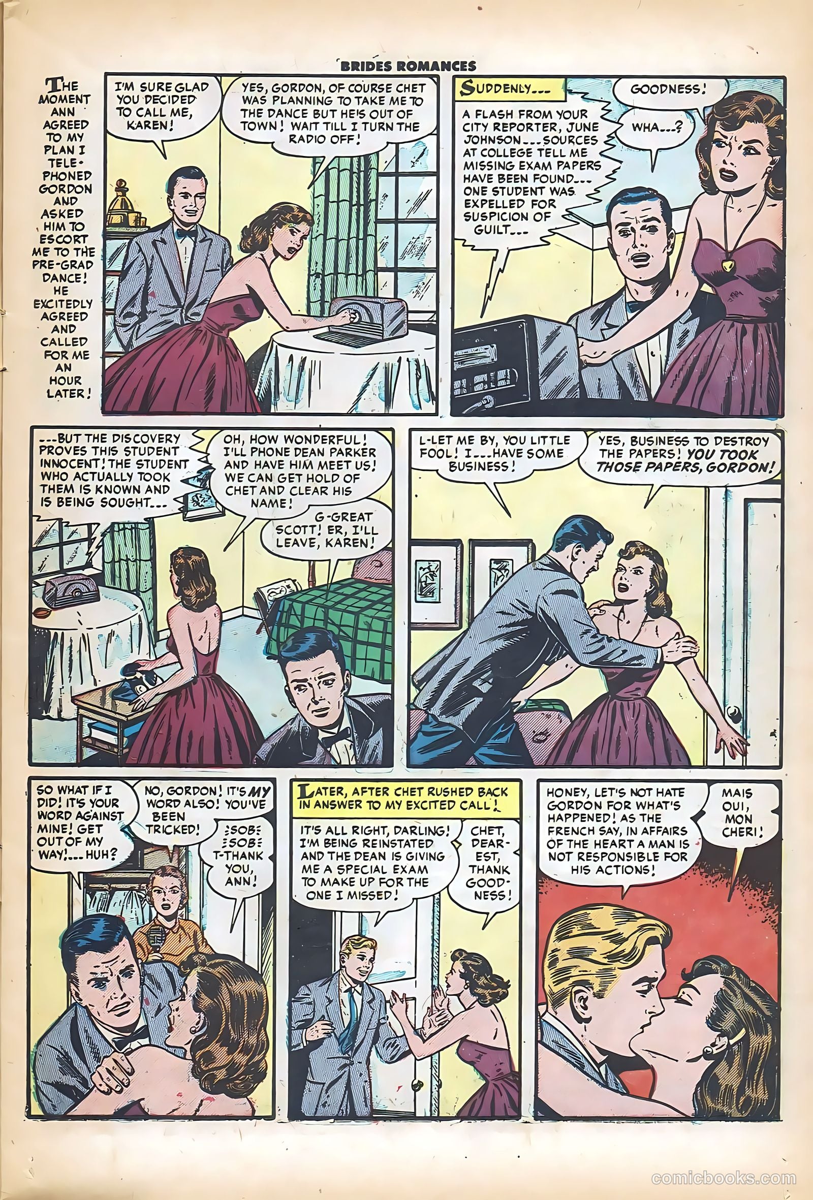 Brides Romances #8 (1954) — page 11 of 36