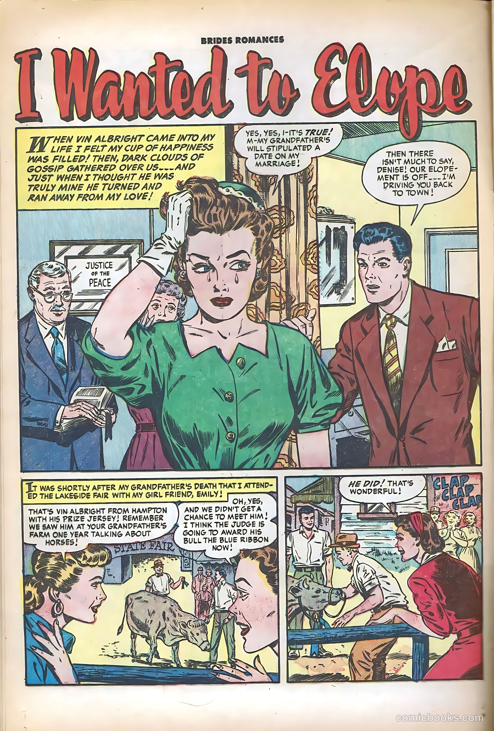Brides Romances #8 (1954) — page 12 of 36